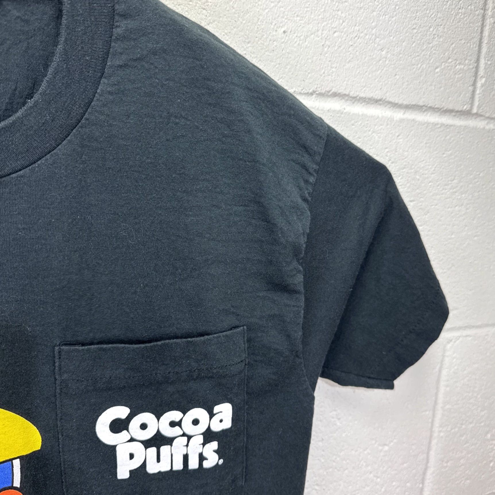 Fruit Of The Loom Vintage Cocoa Puffs Promo T-Shirt Men Large Black 90s Food Cartoon Logo USA Fruit of the Loom Size US L / EU 52-54 / 3 - 6 Thumbnail