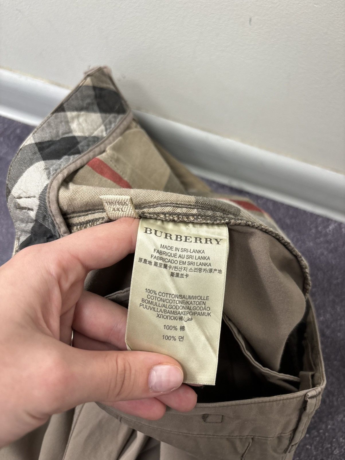 Burberry Burberry Brit Women’s Beige Straight Fit Luxury Chino Pants Size 34" / US 12 / IT 48 - 14 Thumbnail