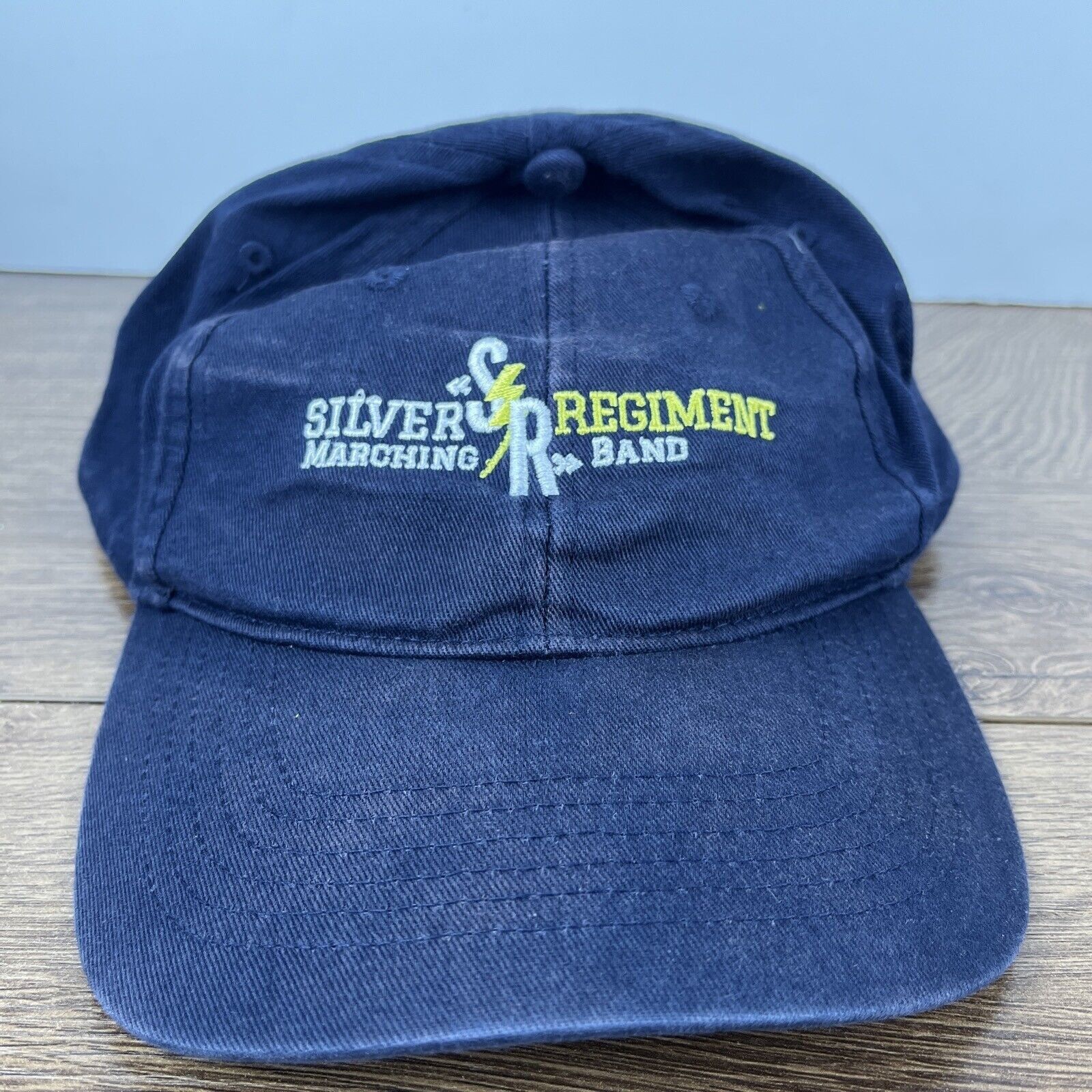 Other Silver Regiment Marching Band Hat SR Blue Hat Adjustable Adu Size ONE SIZE - 2 Thumbnail