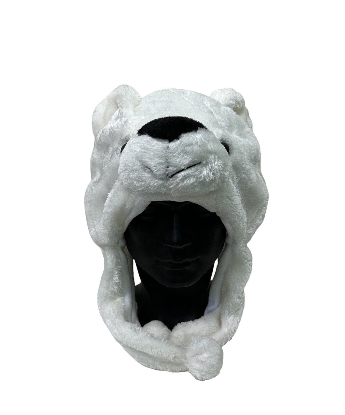 image of Bear Mascot Beanie Hats in White, Men's