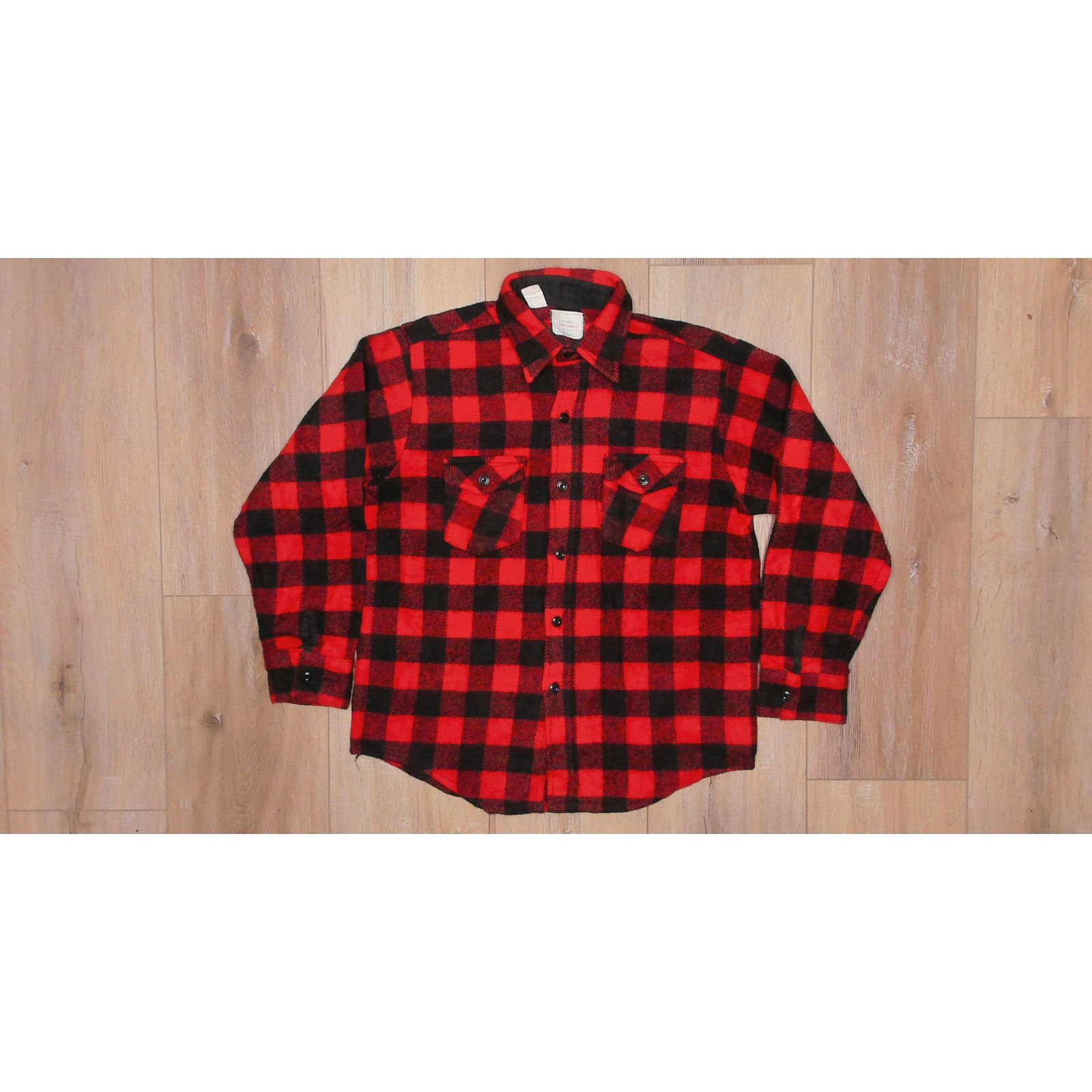 Vintage VTG 70s Eastern Wear-Guard Buffalo Plaid Wool Shirt Jacket L Size US L / EU 52-54 / 3 - 5 Thumbnail