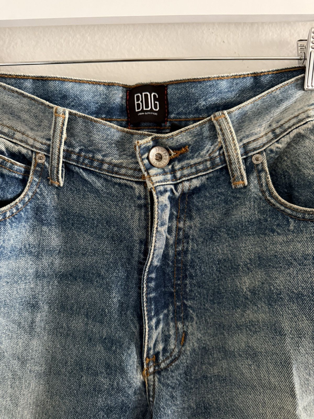 Bdg BDG UO Relaxed Dad Fit Denim Jeans Pants Blue Stone-Wash Size US 32 / EU 48 - 6 Thumbnail