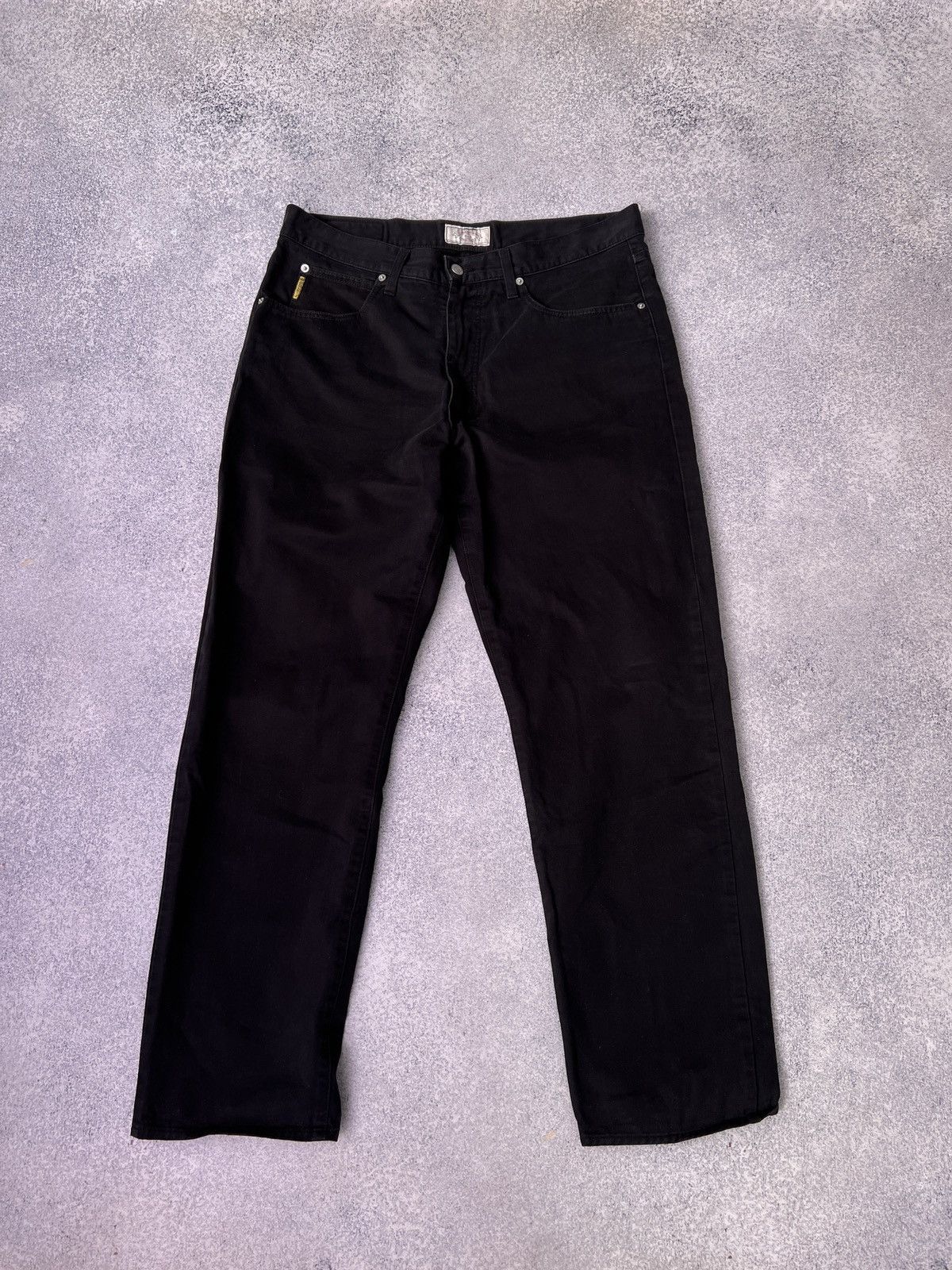 Armani × Designer × Vintage Vintage Armani Jeans Black Pants Size US 32 / EU 48 - 2 Thumbnail
