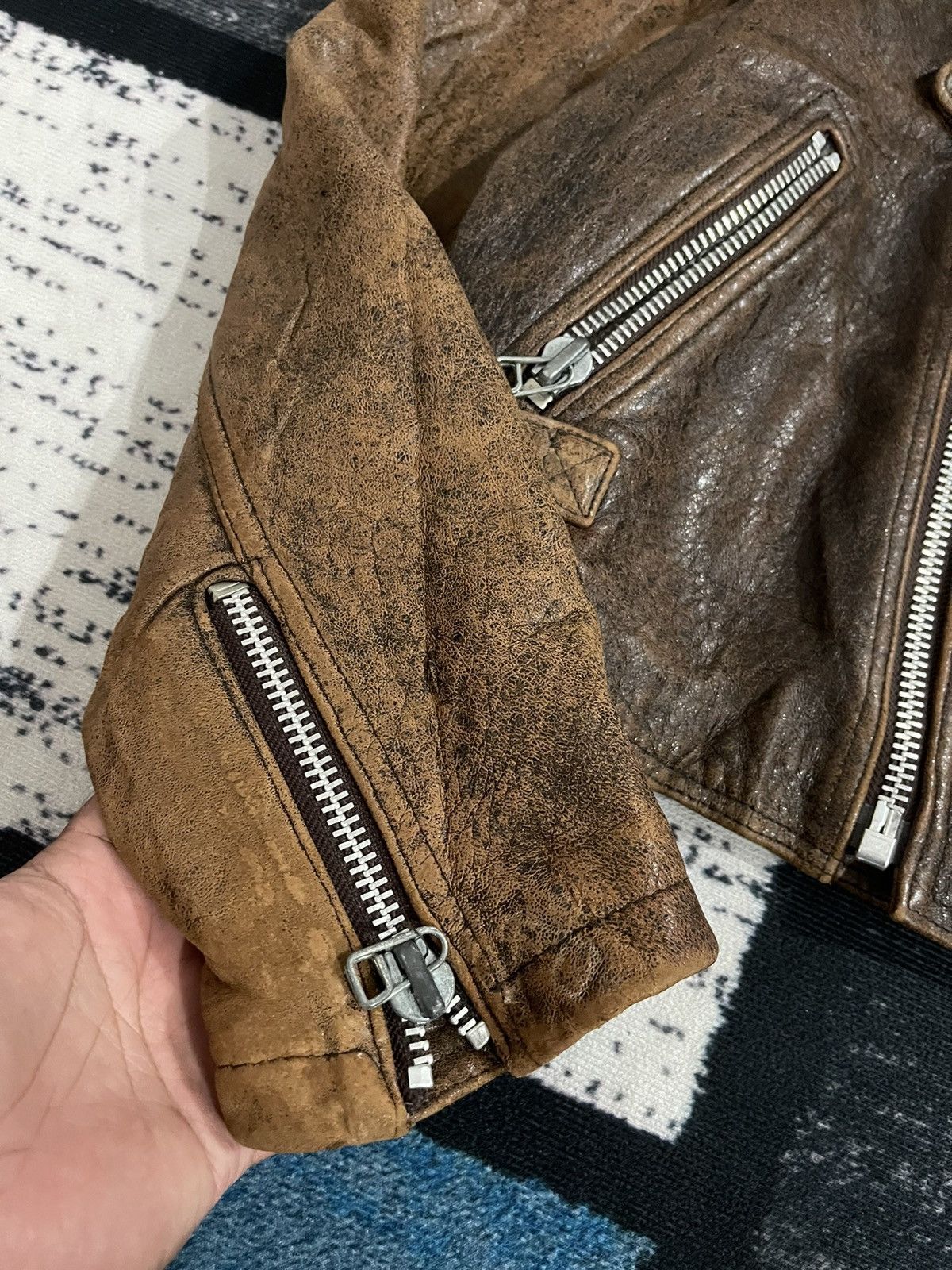 Vintage Wind Armor Indian Motorcyle Leather Jacket Size US L / EU 52-54 / 3 - 6 Thumbnail