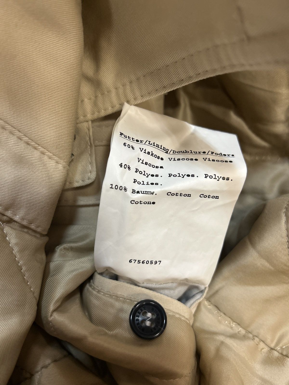 Burberry Burberrys trench coat beige wool lining vintage nova check Size US M / EU 48-50 / 2 - 9 Thumbnail