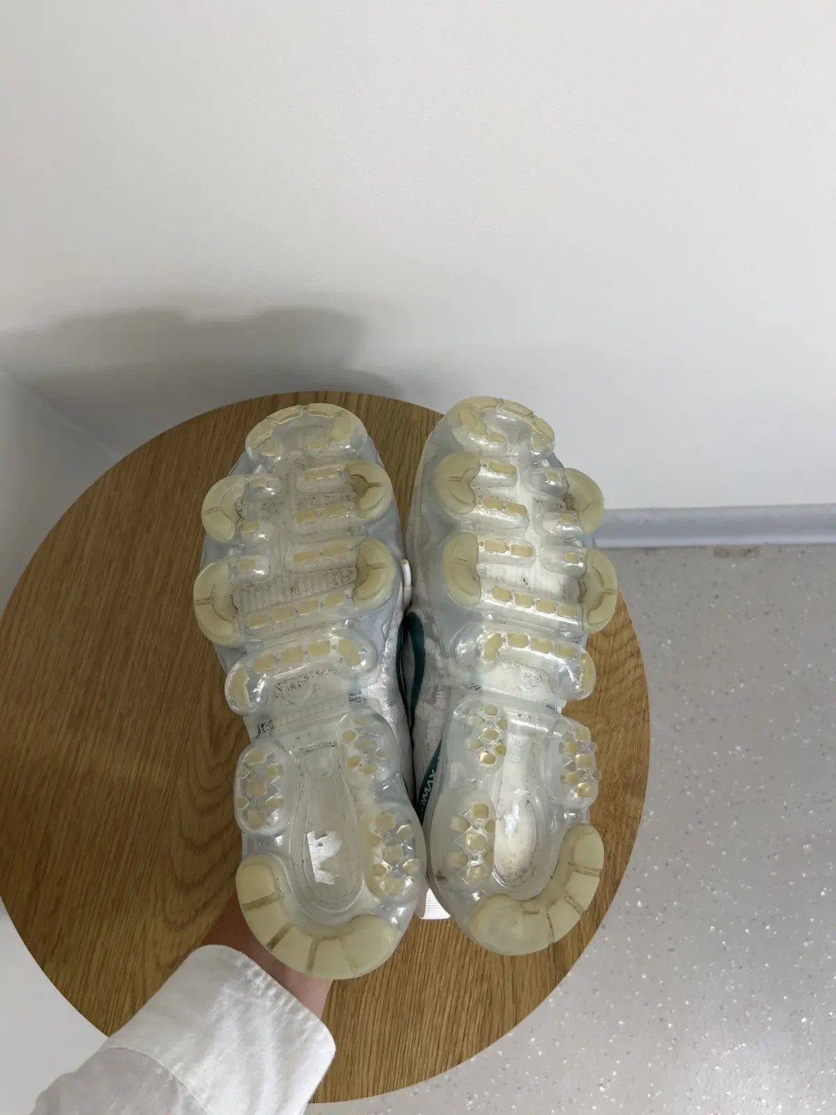 Nike Nike Air VaporMax White Teal Women's Hype Sneakers Shoes Size US 5.5 / IT 35.5 - 2 Thumbnail