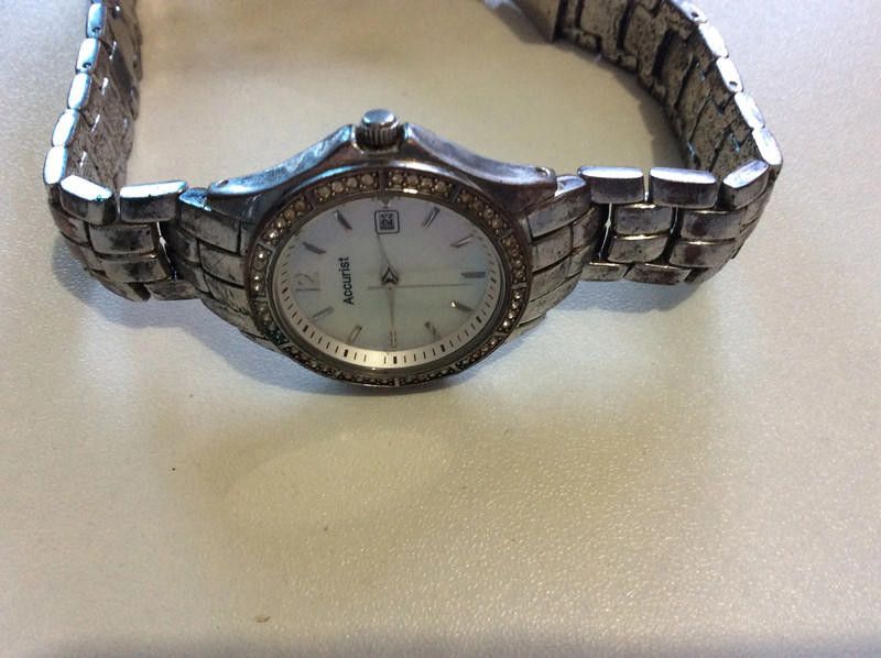 Designer Accurist white dial stainless steel watch Size ONE SIZE - 5 Thumbnail
