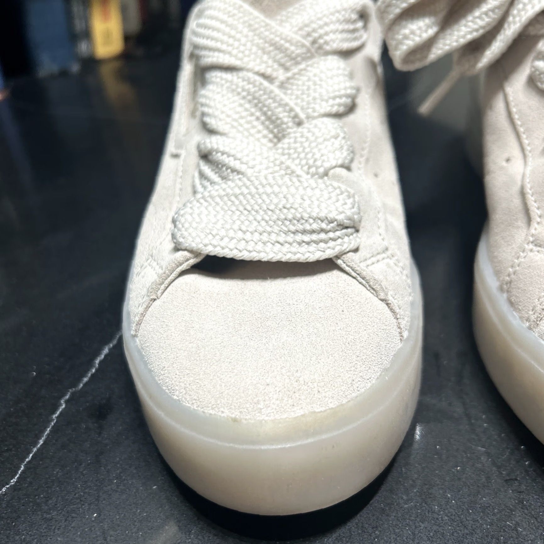 Adidas Adidas Sleek Sneakers Womens Cream Suede Lace Up White Leather Casual sneakers - US 8 / UK 6.5 / EU 40 - Excellent Cond Womens Sneakers Size US 7 / IT 37 - 5 Thumbnail