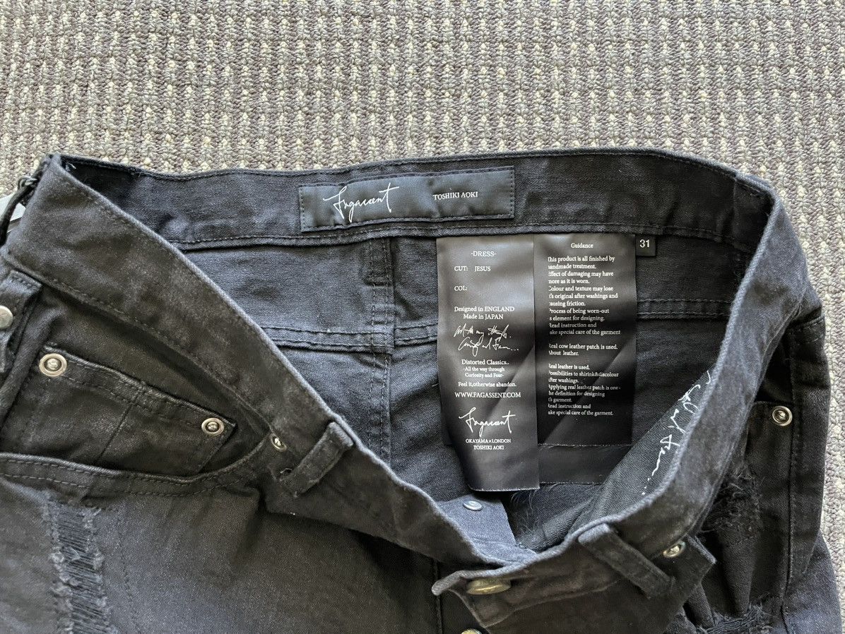 Fagassent Toshiki Aoki Distressed Denim Pants Size US 31 - 3 Thumbnail