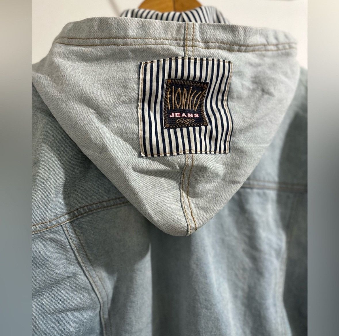 Fiorucci Vintage Jeans Denim Jacket with Hood Size US M / EU 48-50 / 2 - 6 Thumbnail