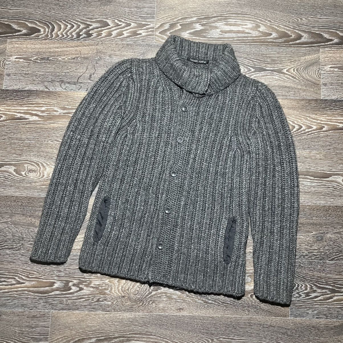 hannes roether HANNES ROETHER Wool Alpaca Heavyweight Knit Stretch Sweater Size US M / EU 48-50 / 2 - 1 Thumbnail