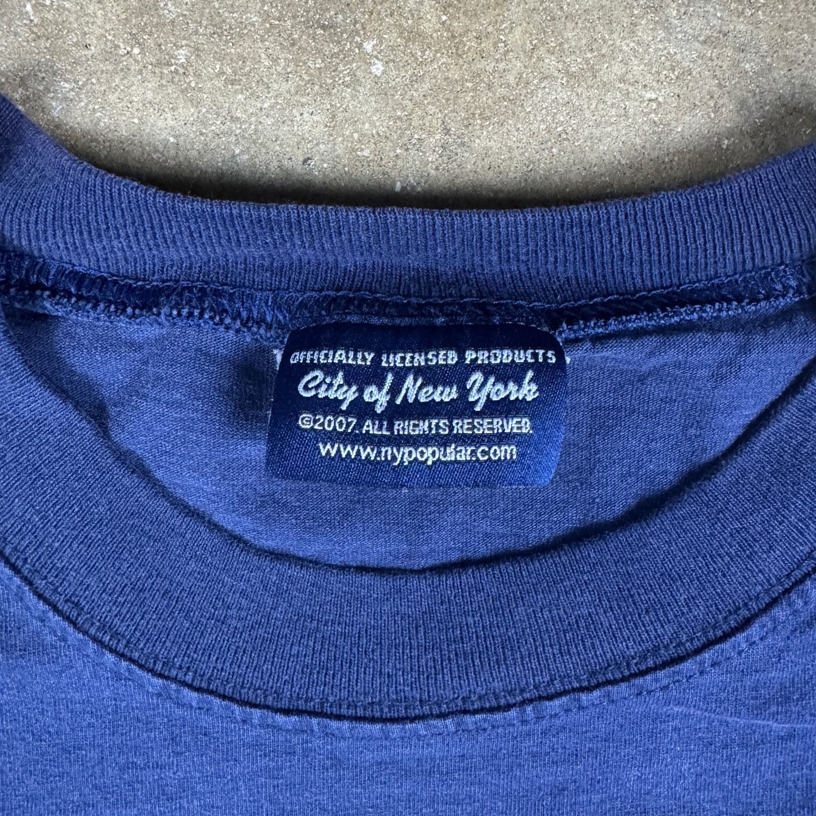 Other NYPD T-Shirt Y2K Men’s L Navy Cracked Print Police Dept Tee Size US L / EU 52-54 / 3 - 7 Thumbnail