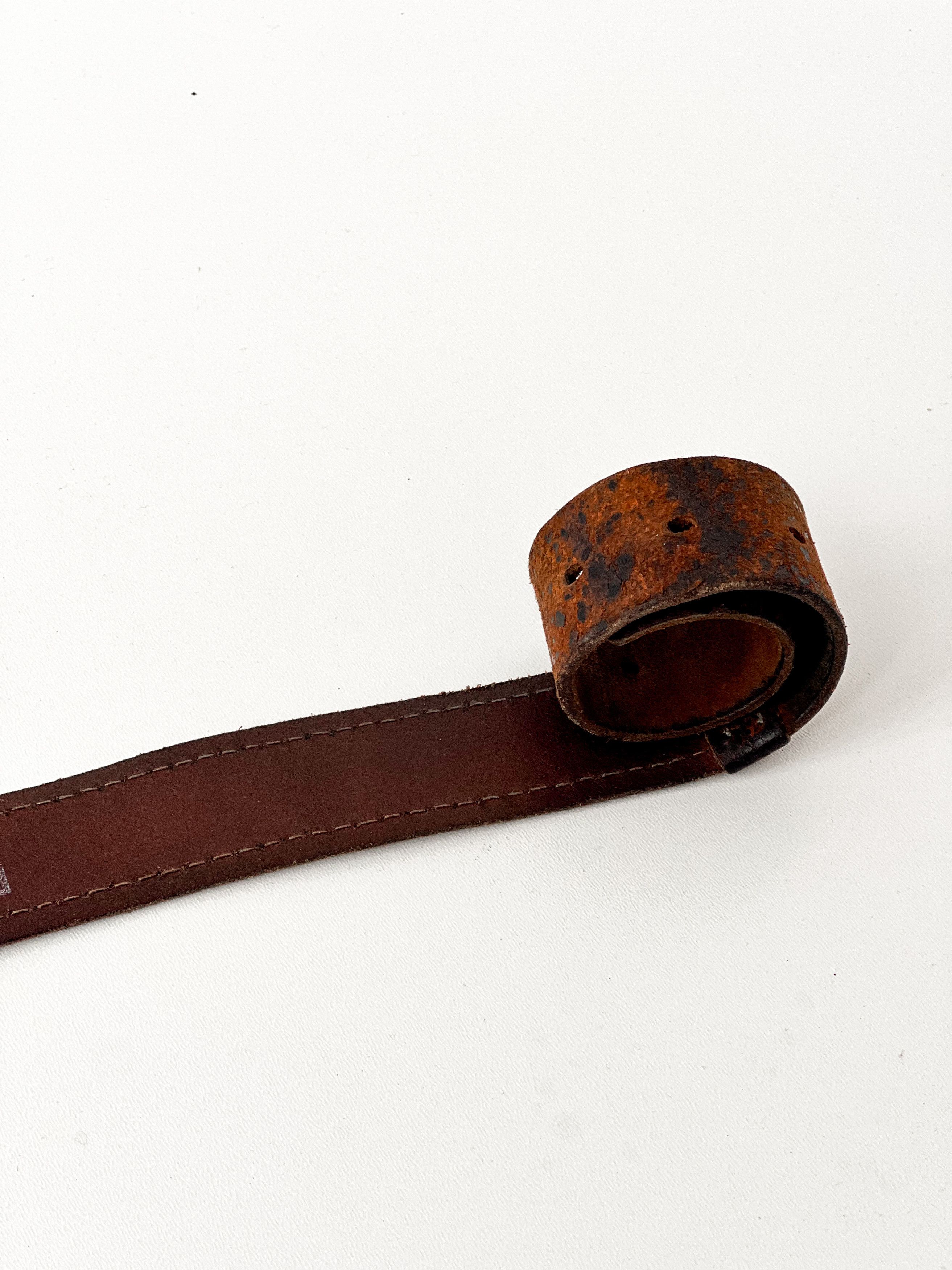 Leather × Levi's × Vintage Levi's Red Tab vintage leather belt Size 34 - 6 Thumbnail