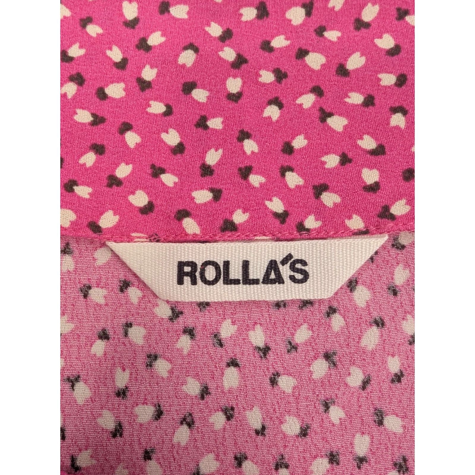 Rolla's Rolla's Roxanne Mini Tulips Blouse Square Neck Women's XS Pink Rayon Blouse Women's XS Pink Square Neck RolLa's Roxanne Mini Tulips Blouse Size XS / US 0-2 / IT 36-38 - 7 Thumbnail