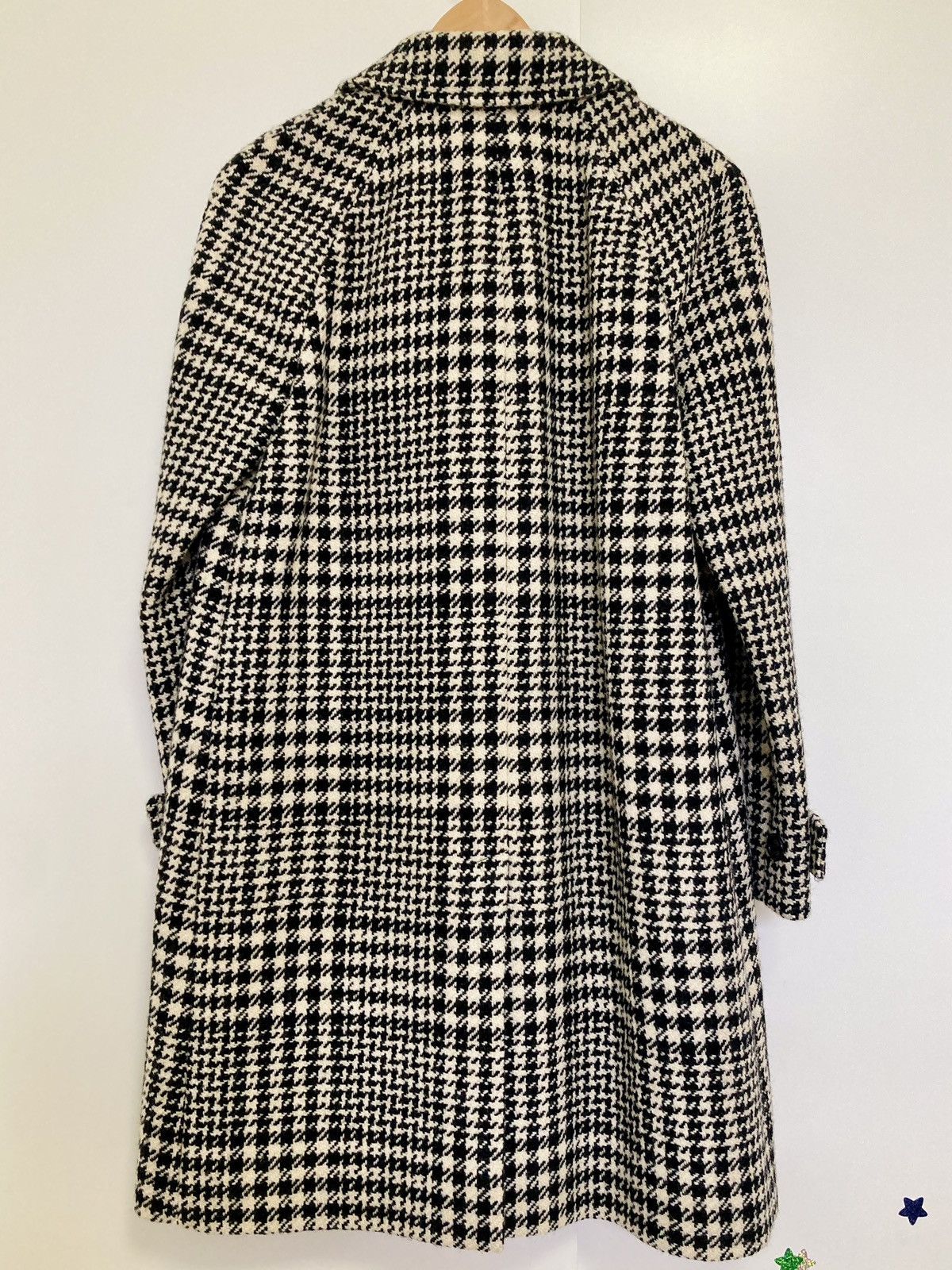 Saint Laurent Paris SAINT LAURENT PARIS BY HEDI SLIMANE 14FW AW Houndstooth Coat Size XS / US 0-2 / IT 36-38 - 6 Thumbnail