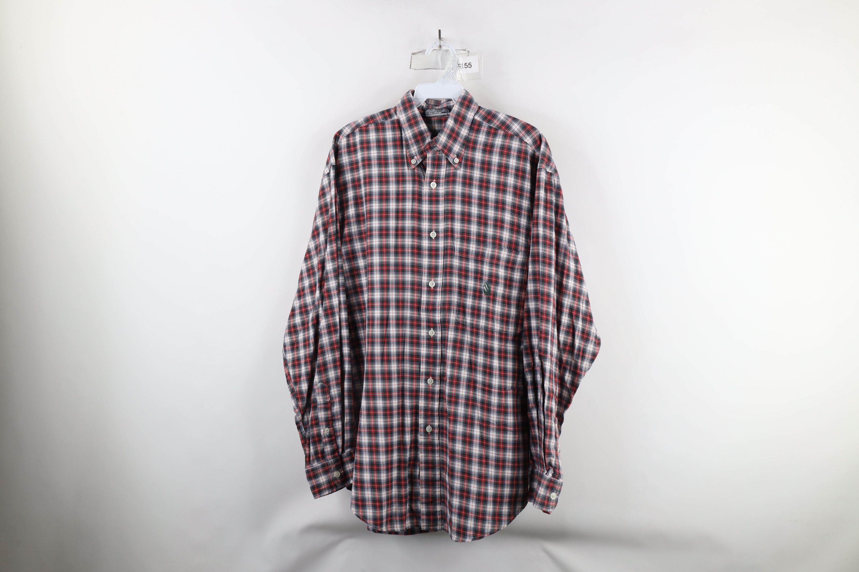 Nautica × Vintage Vintage 90s Nautica Flannel Collared Button Down Shirt Size US M / EU 48-50 / 2 - 1 Thumbnail