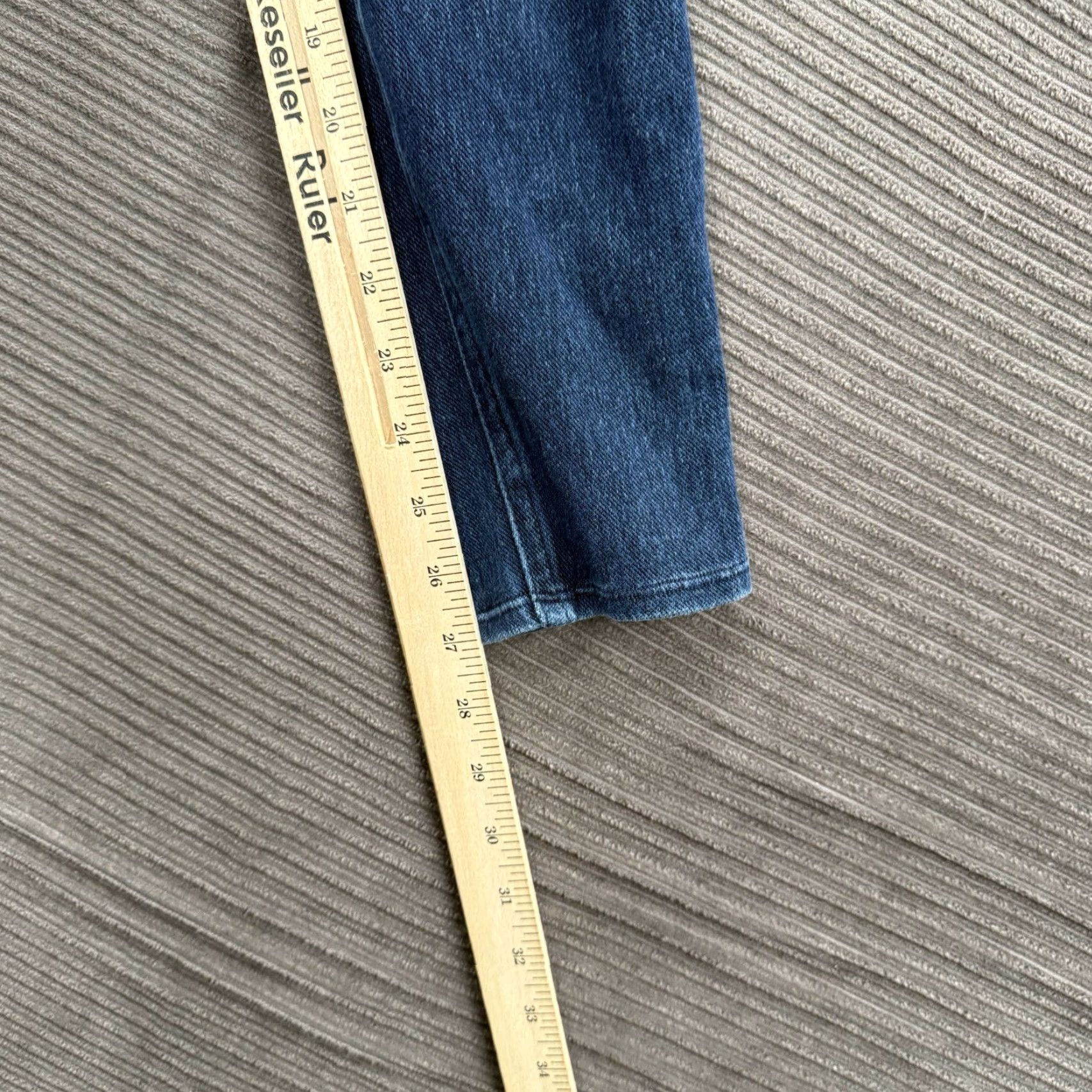 Spanx Spanx Pull On Jeans Women Medium Blue Cotton Denim Regular Inseam 27 in Ankle Comfort Size 32" / US 10 / IT 46 - 7 Thumbnail
