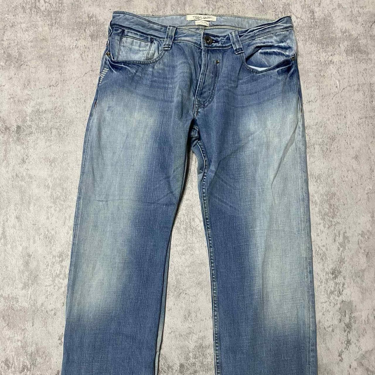 Other Blue and white vintage Y2K denim jeans jeans Size US 34 / EU 50 - 4 Thumbnail
