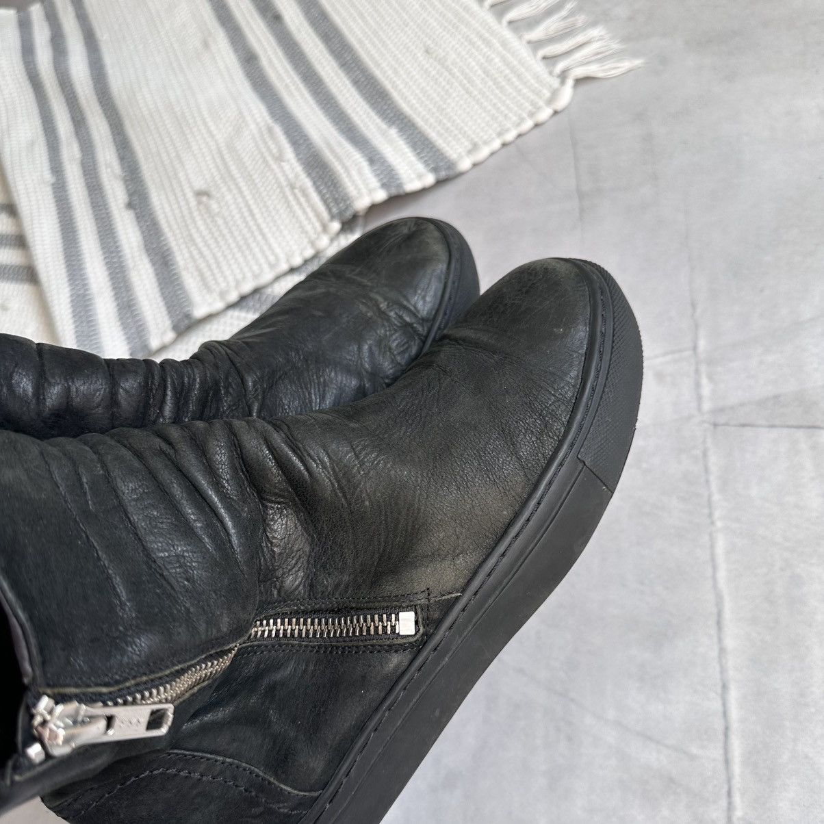 Dirk Bikkembergs Gothic Zipper Sneakers Inspired Guidi Cinzia Araia Vibe Size US 7 / IT 37 - 8 Thumbnail