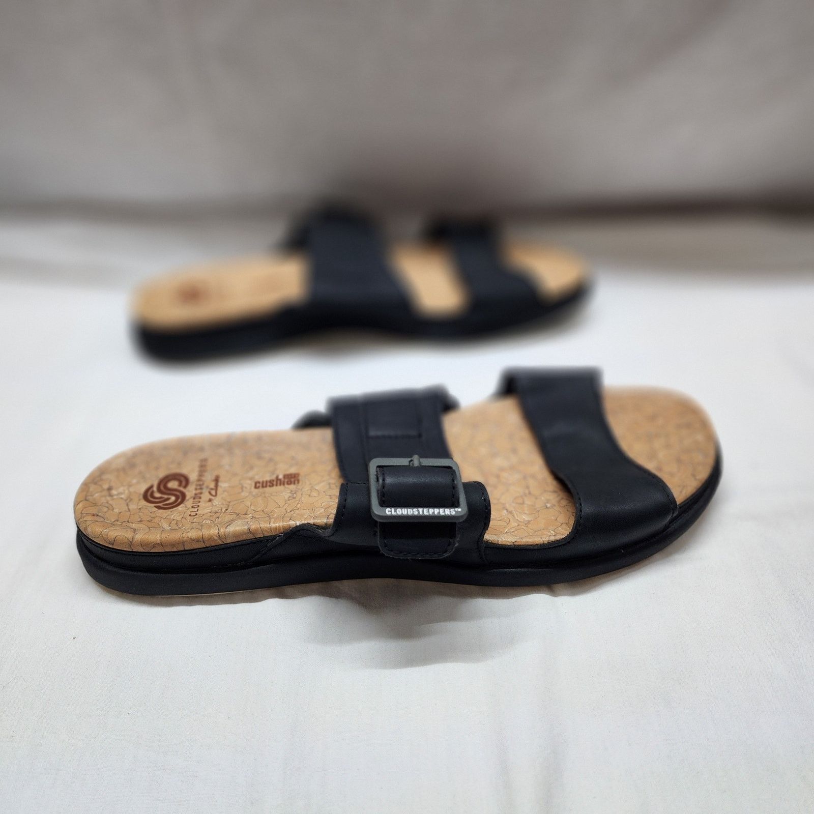 Clarks Clark's Cloudsteppers Cork Soles sandals shoes size 10 b34 Size US 10 / IT 40 - 2 Thumbnail