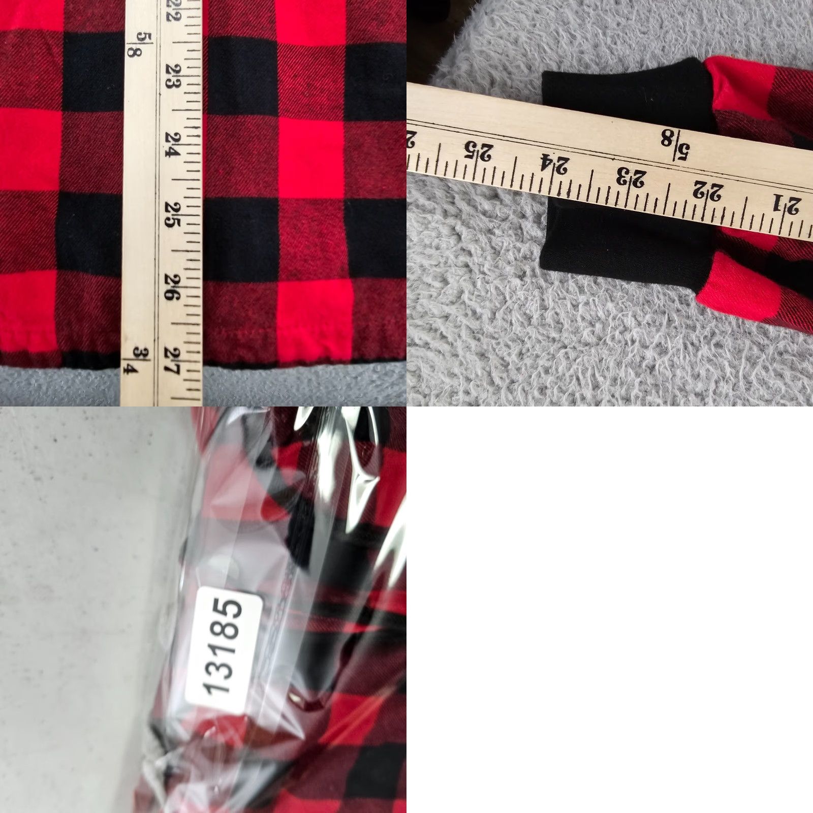Crooks & Castles Crooks & Castles Shirt Mens M Red Plaid Flannel Knit Hooded Shacket Size US M / EU 48-50 / 2 - 8 Thumbnail