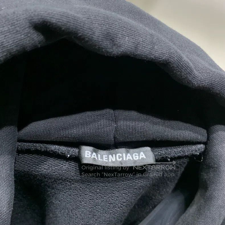 Balenciaga Balenciaga Logo Pattern Loose Hoodie Sweatshirt Size US XS / EU 42 / 0 - 2 Thumbnail