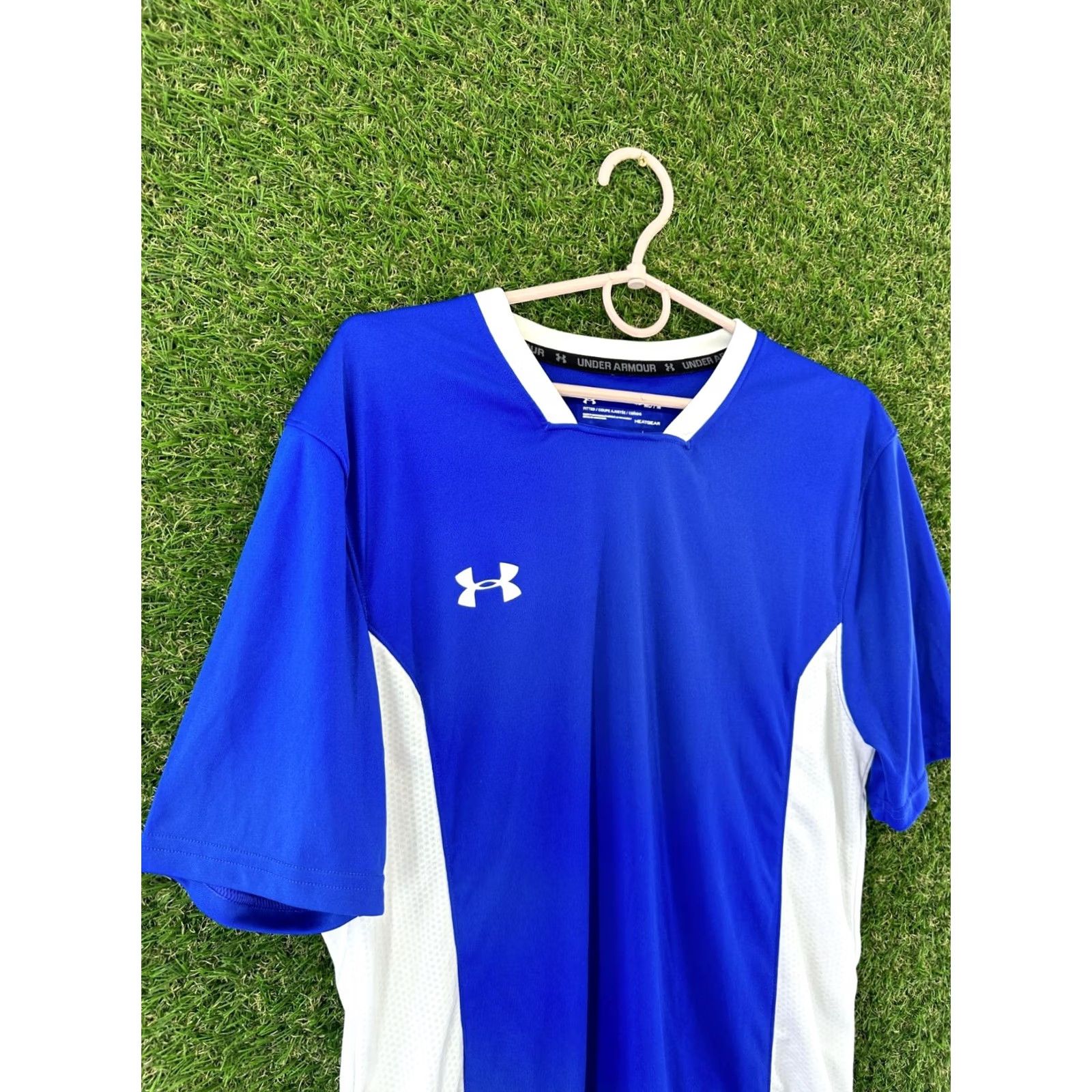 Under Armour Under Armour MENS T-Shirt Jersey Short Sleeve Training Compression Shirt BLUE White Msize Size US M / EU 48-50 / 2 - 3 Thumbnail
