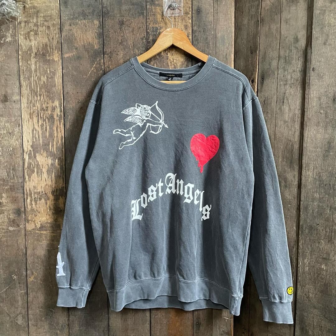 Designer × Japanese Brand Stud Muffin by Liberal Inc Lost Angel Sweatshirt Size US L / EU 52-54 / 3 - 1 Thumbnail