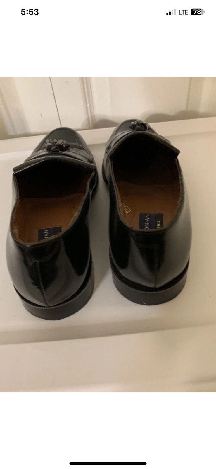Bostonian Bostonian mens sz 10M loafers tassel black leather slipon Size US 10 / EU 43 - 10 Thumbnail