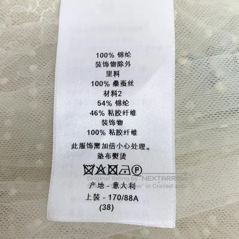 Dior Dior White Nylon Women's Shirt . Size S / US 4 / IT 40 - 7 Thumbnail