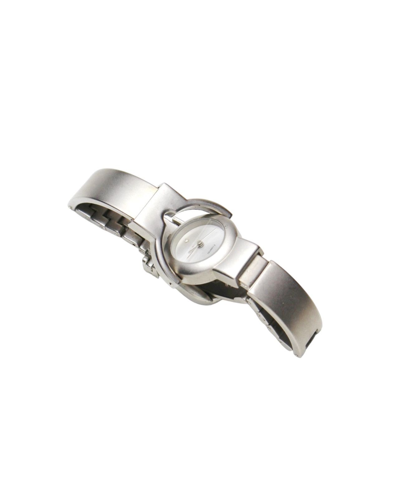 Vintage 1990S KIRA JAPAN SCULPTED BUCKLE WATCH – INDUSTRIAL FUTURISM Size ONE SIZE - 1 Thumbnail