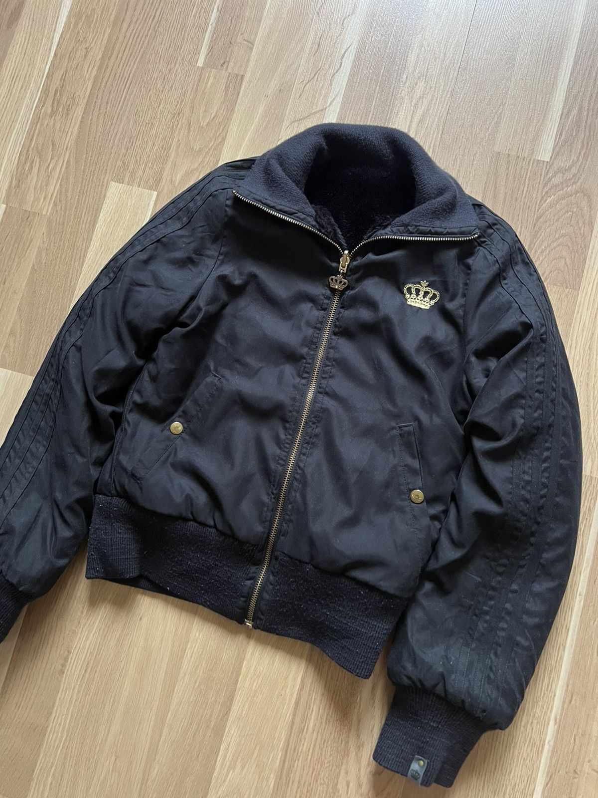 Adidas × Vintage Adidas respect for me bomber jacket avant garde y2k style Size M / US 6-8 / IT 42-44 - 7 Thumbnail