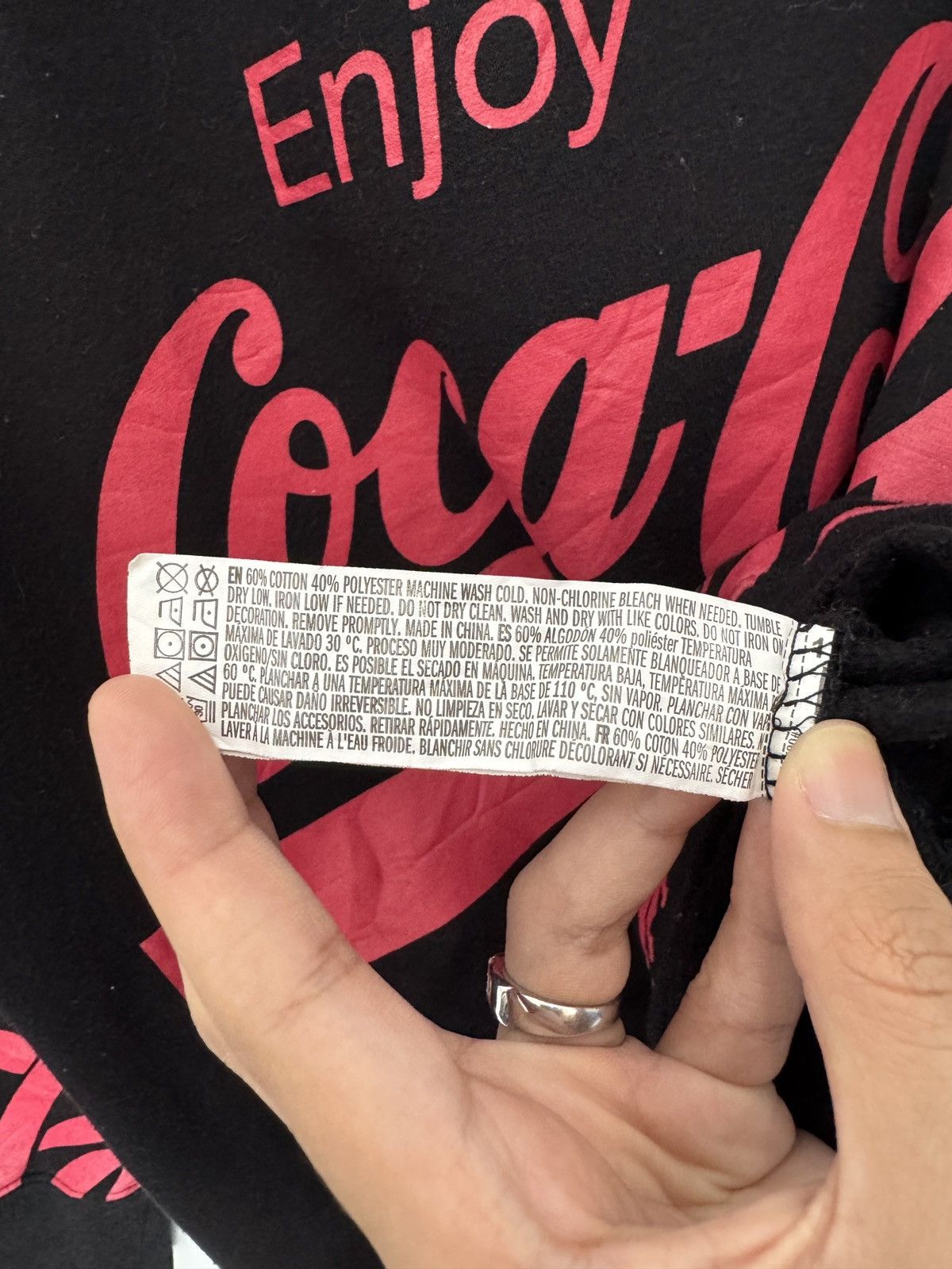 Coca Cola × Pepsi 🔥 CocaCola enjoy OverPrint drinker product Sweatshirt - XS Size US M / EU 48-50 / 2 - 5 Thumbnail