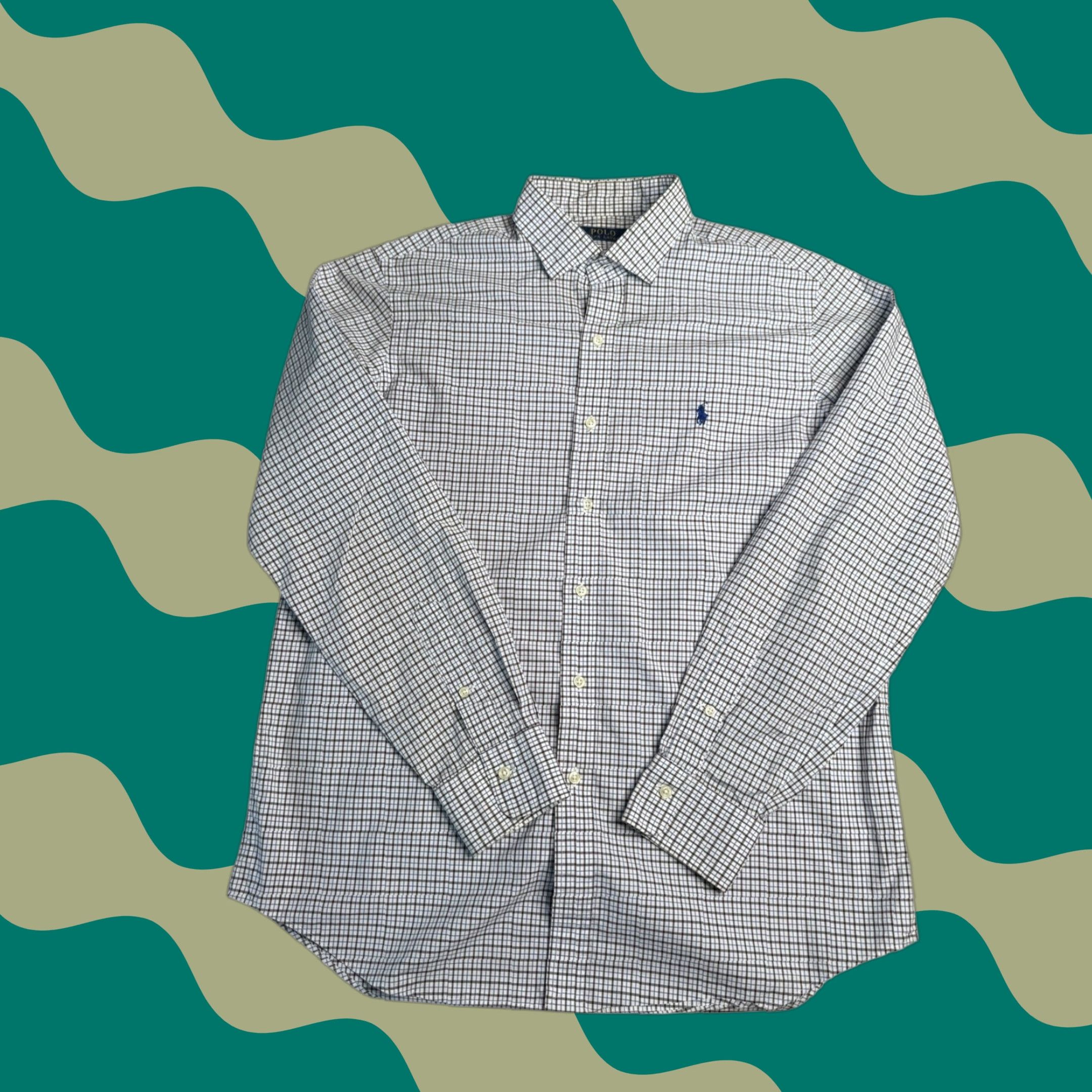 Polo Ralph Lauren Polo Ralph Lauren Mens Long Sleeve Button Down Plaid Checkered Shirt Large Blue Regular L Shirt Mens Size US L / EU 52-54 / 3 - 1 Thumbnail