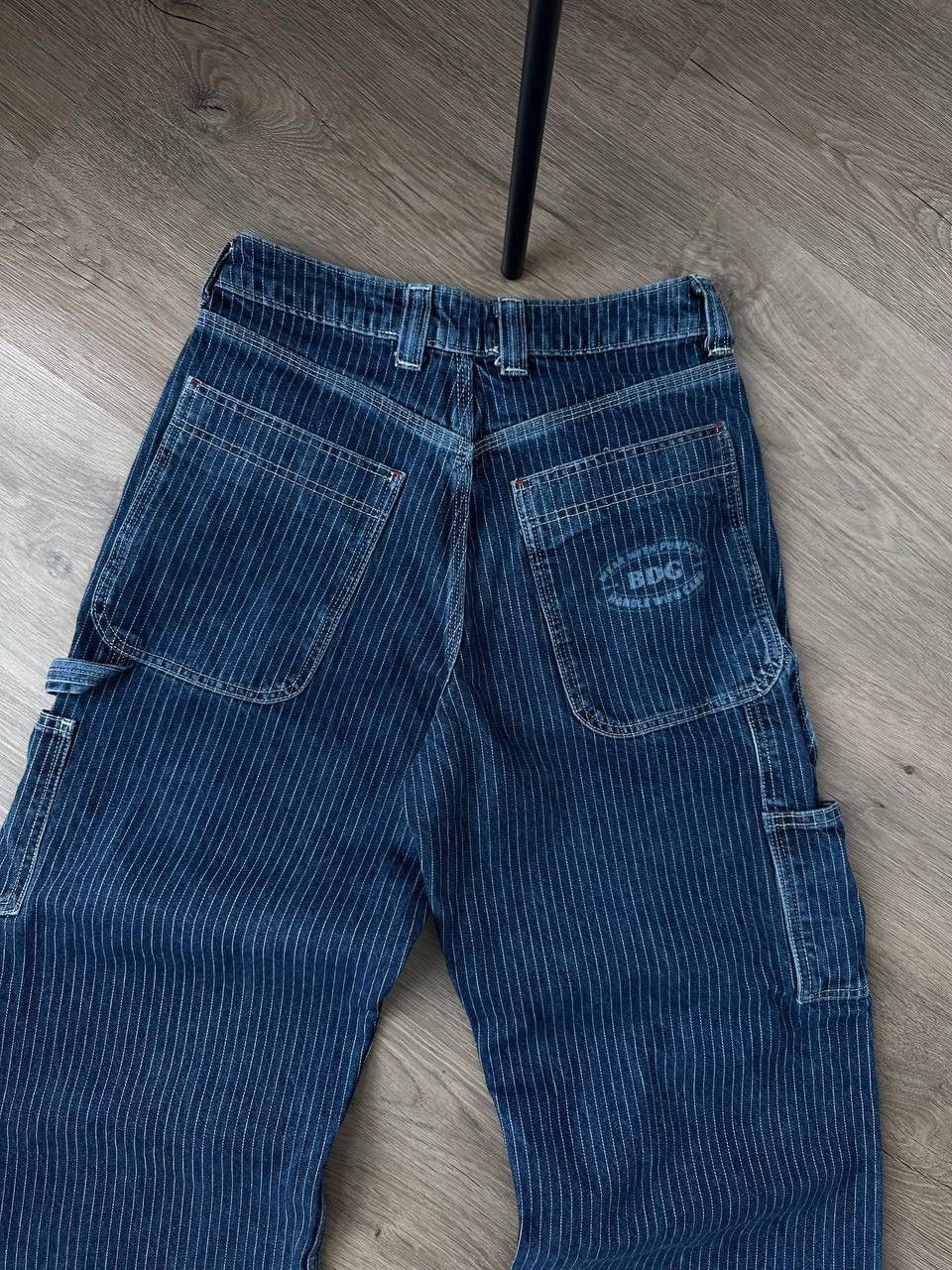 Japanese Brand × Vintage Vintage BDC Blue Baggy Carpenter Striped Pants Size US 32 / EU 48 - 14 Thumbnail