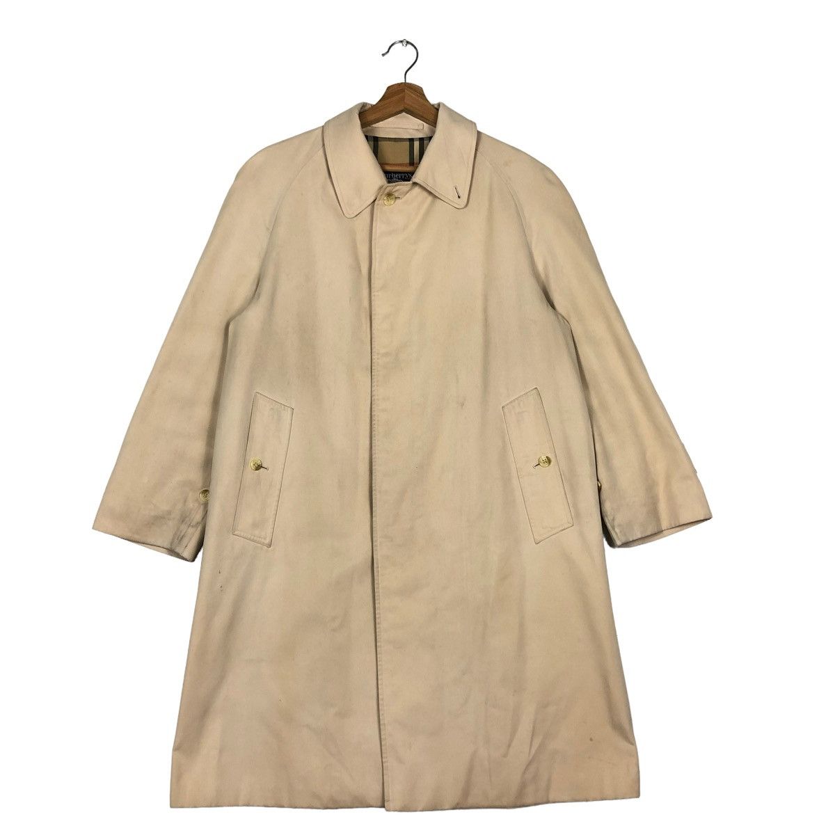 Burberry 🔥Vtg Long Jacket Burberrys Made in England Lane Crawford Ltd Size US M / EU 48-50 / 2 - 2 Thumbnail