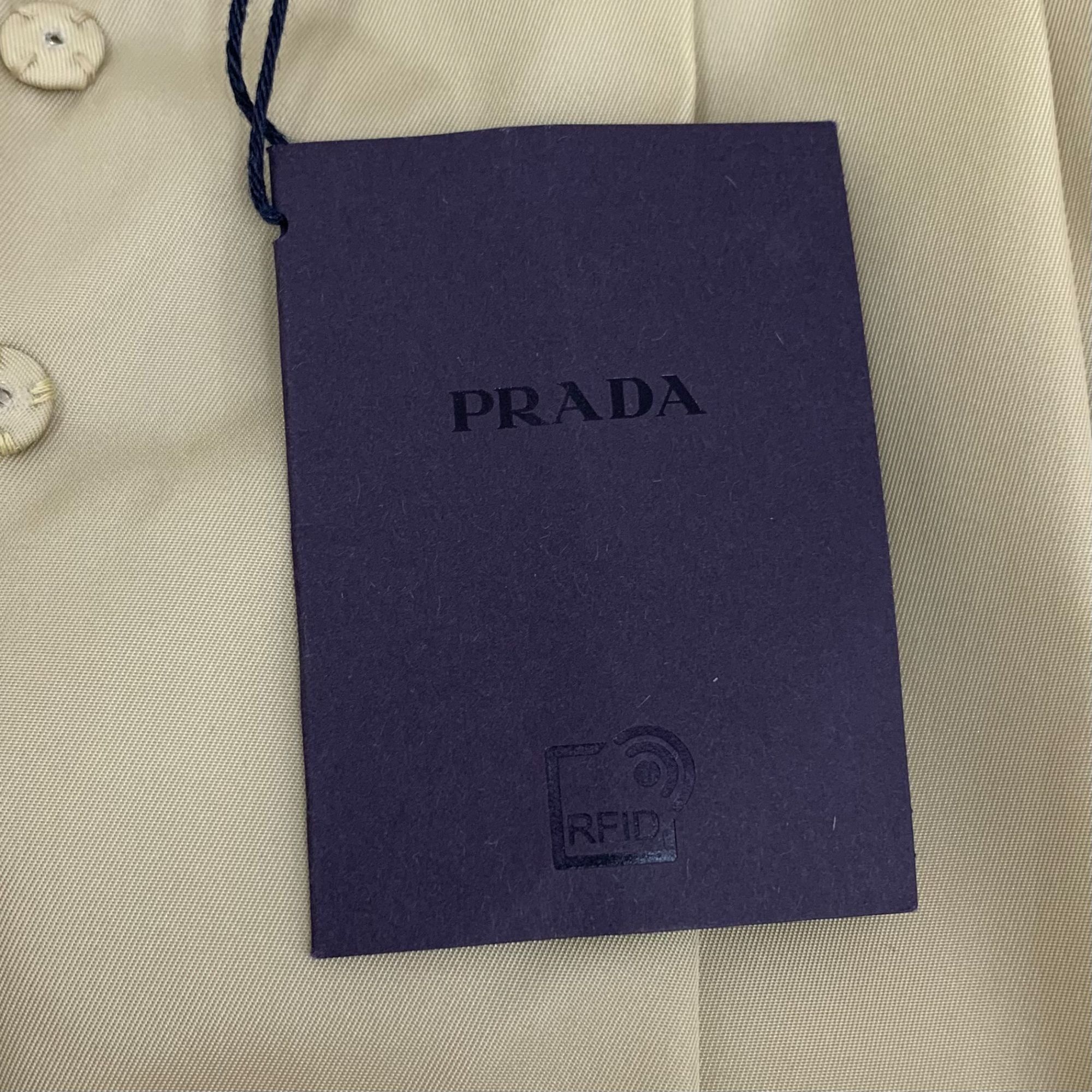 Prada Prada Re-Nylon Khaki Pleated Skirt With Logo Triangle Size X Size 25" / US 0 / IT 36 - 4 Thumbnail