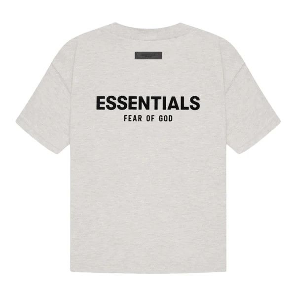 image of Fear Of God Essentials Light Oatmeal T-Shirt, Men's (Size Large)