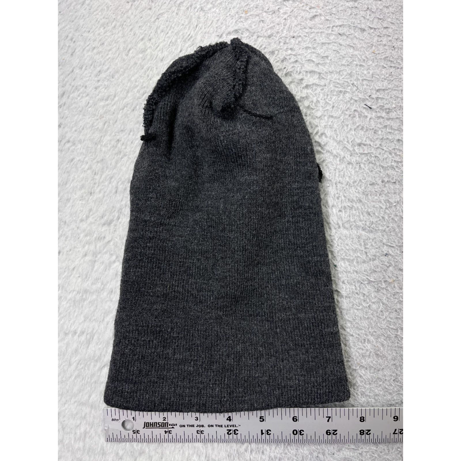 Vintage VINTAGE Beanie Hat Unbranded Knit Adult One Size Dark Heather Gray Ski Winter Snow Men Women Size ONE SIZE - 4 Thumbnail