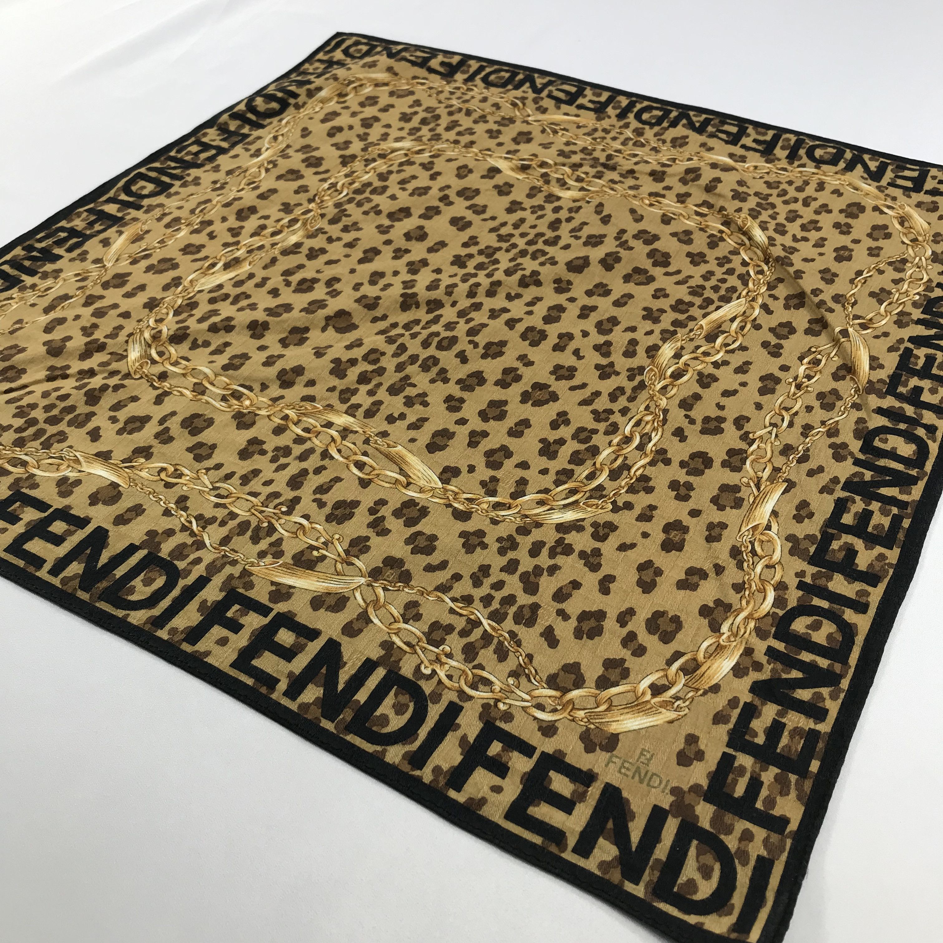 Vintage Vintage Fendi Bandana / Handkerchief / Neckerchief -S2296 Size ONE SIZE - 2 Thumbnail