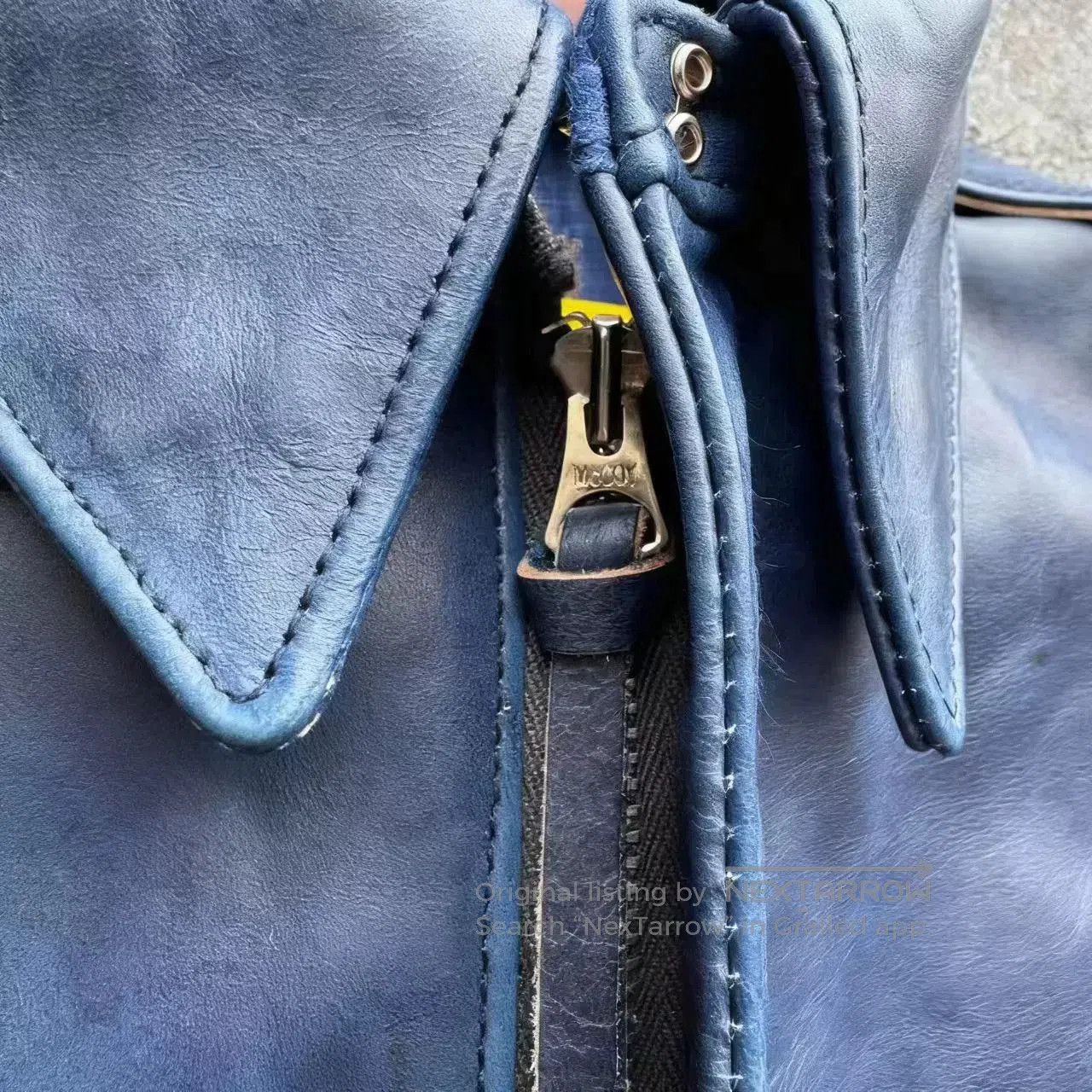 The Real McCoy's THE REAL McCOY'S Indigo Leather Jacket. Size US M / EU 48-50 / 2 - 3 Thumbnail