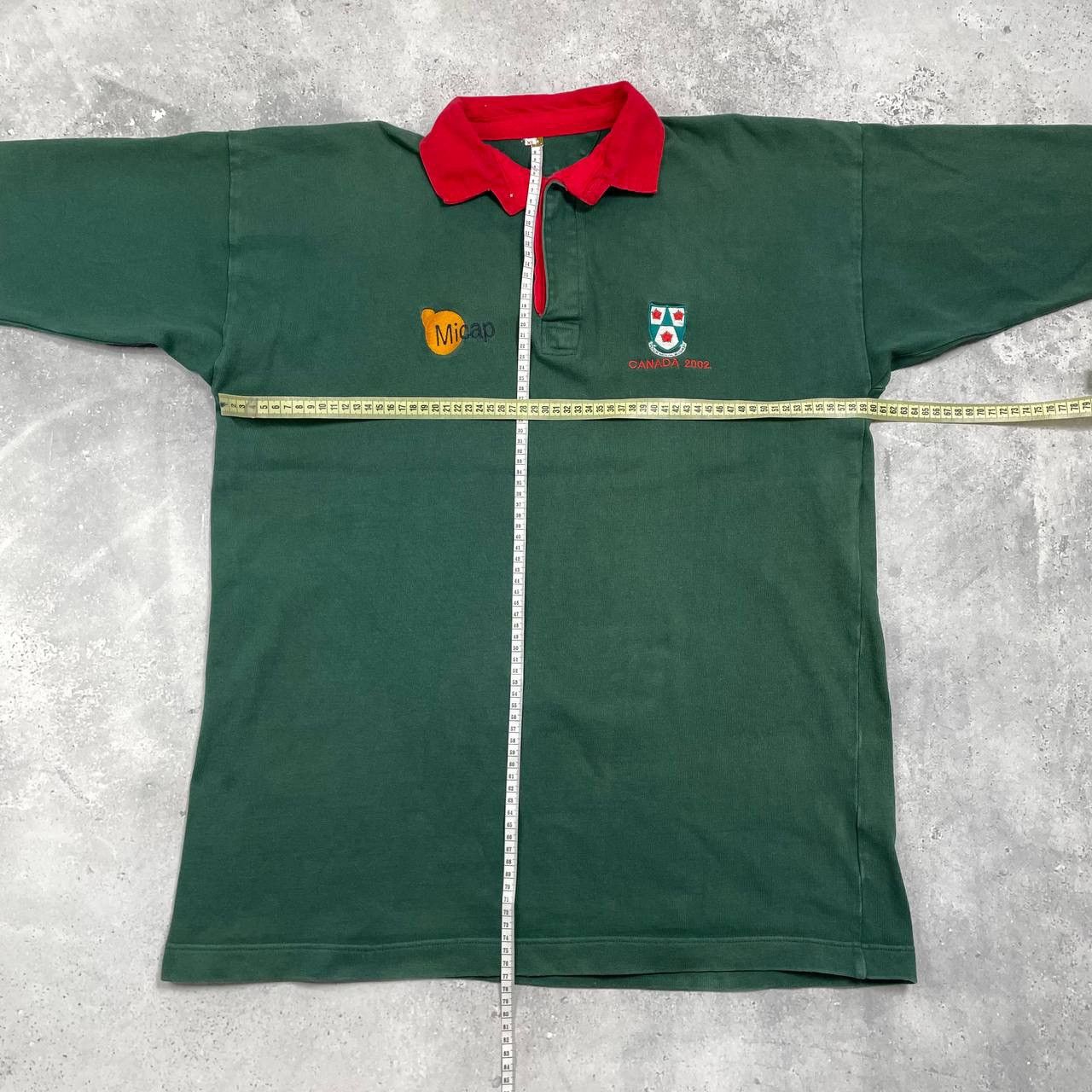 Vintage Vintage 2002 Canada Rugby Club Polo Shirt Faded Green XL Size US XL / EU 56 / 4 - 15 Thumbnail