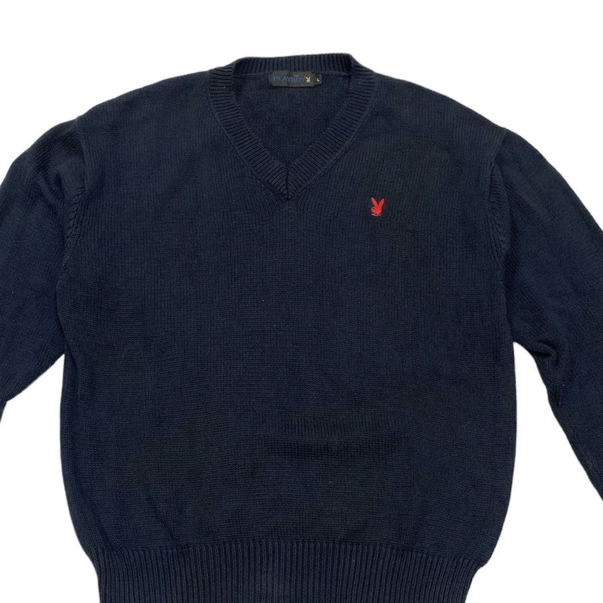 Playboy Vtg Playboy Knitted Sweater Size US L / EU 52-54 / 3 - 3 Thumbnail
