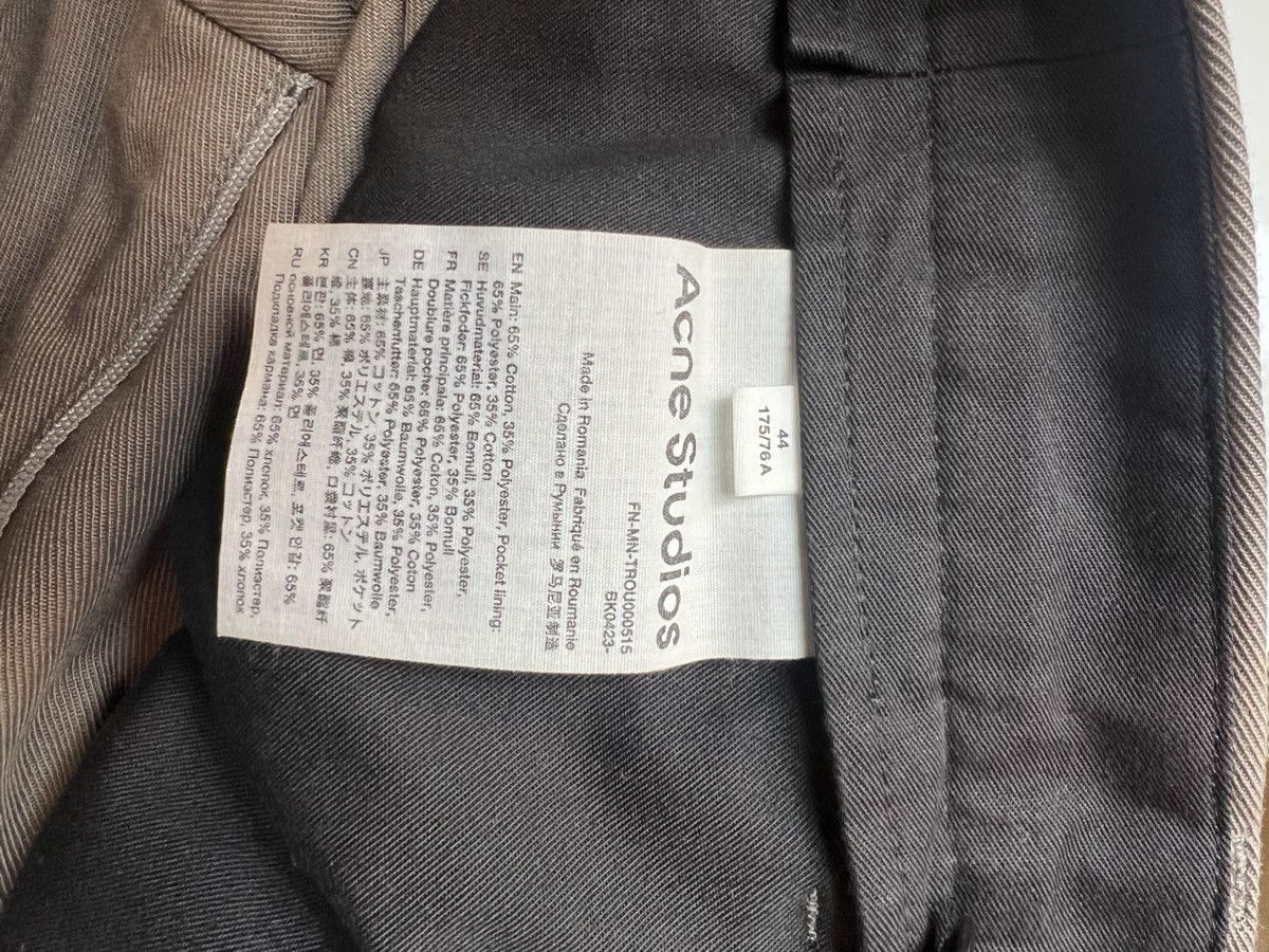 Acne Studios Acne Studios Khaki Grey Twill Trousers Size US 28 / EU 44 - 4 Thumbnail