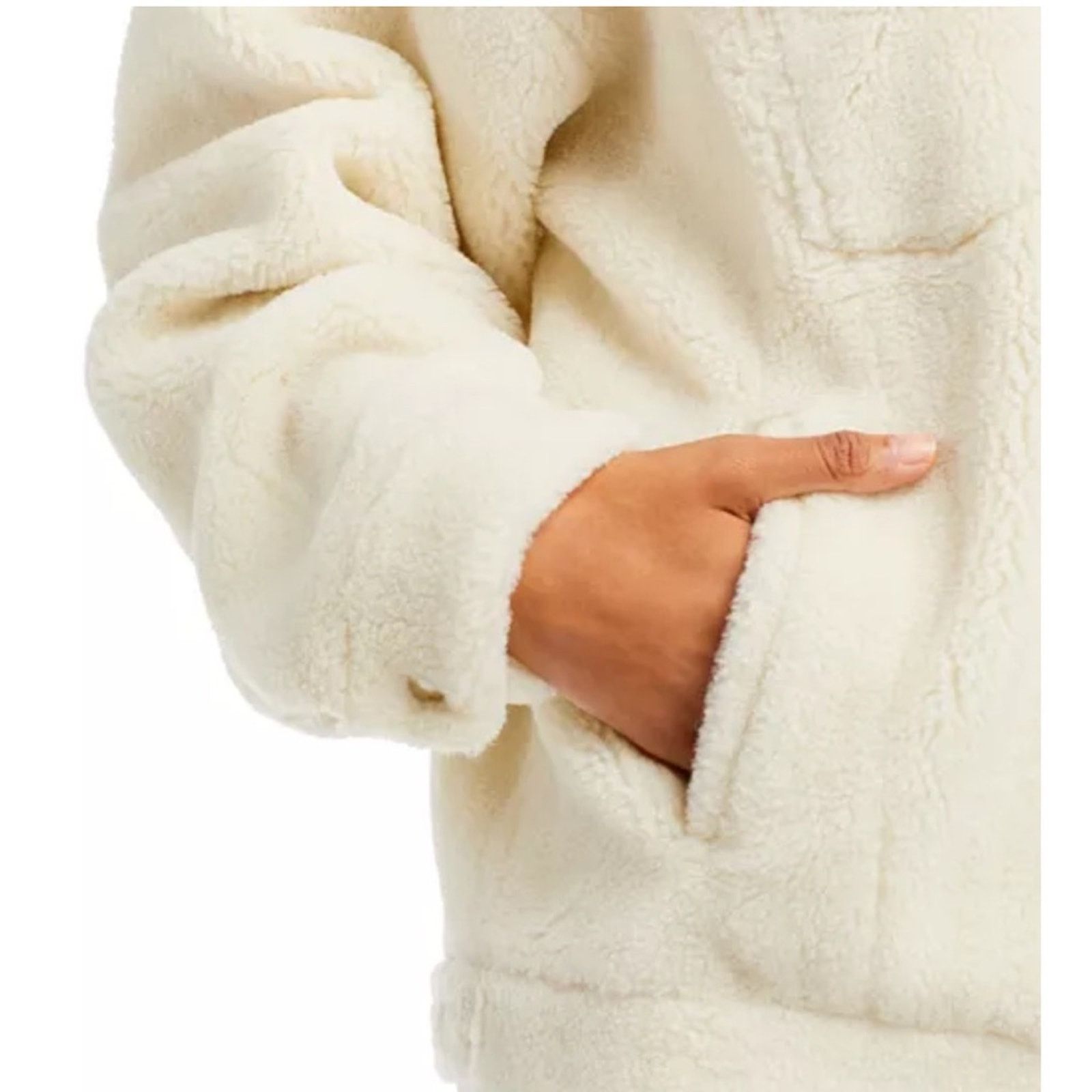 Anine Bing Anine Bing Rory Faux Fur Sherpa Jacket - Size Medium - Ivory Size M / US 6-8 / IT 42-44 - 7 Thumbnail