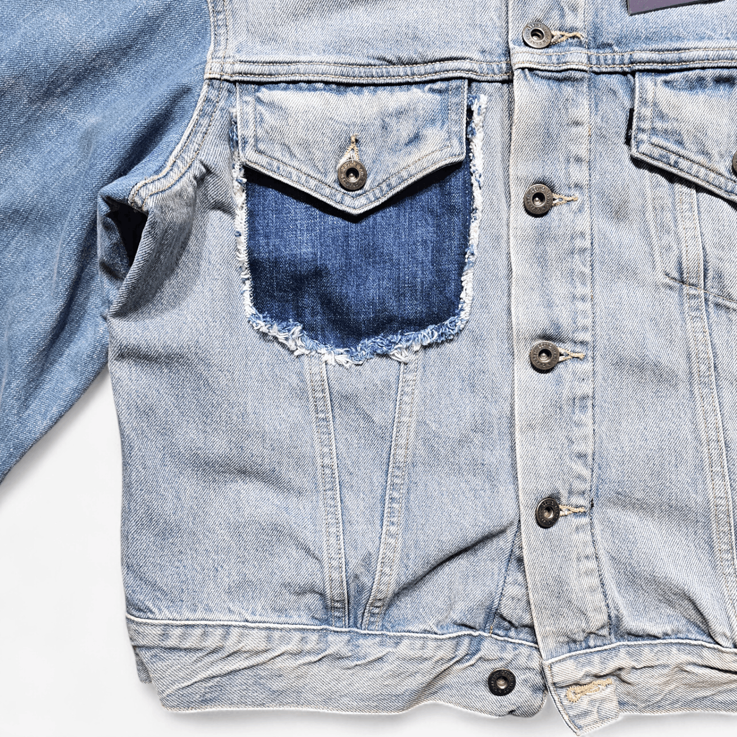 Levi's Made & Crafted Levi's Made & Crafted Selvedge Patchwork Denim Jacket Size L / US 10 / IT 46 - 4 Thumbnail