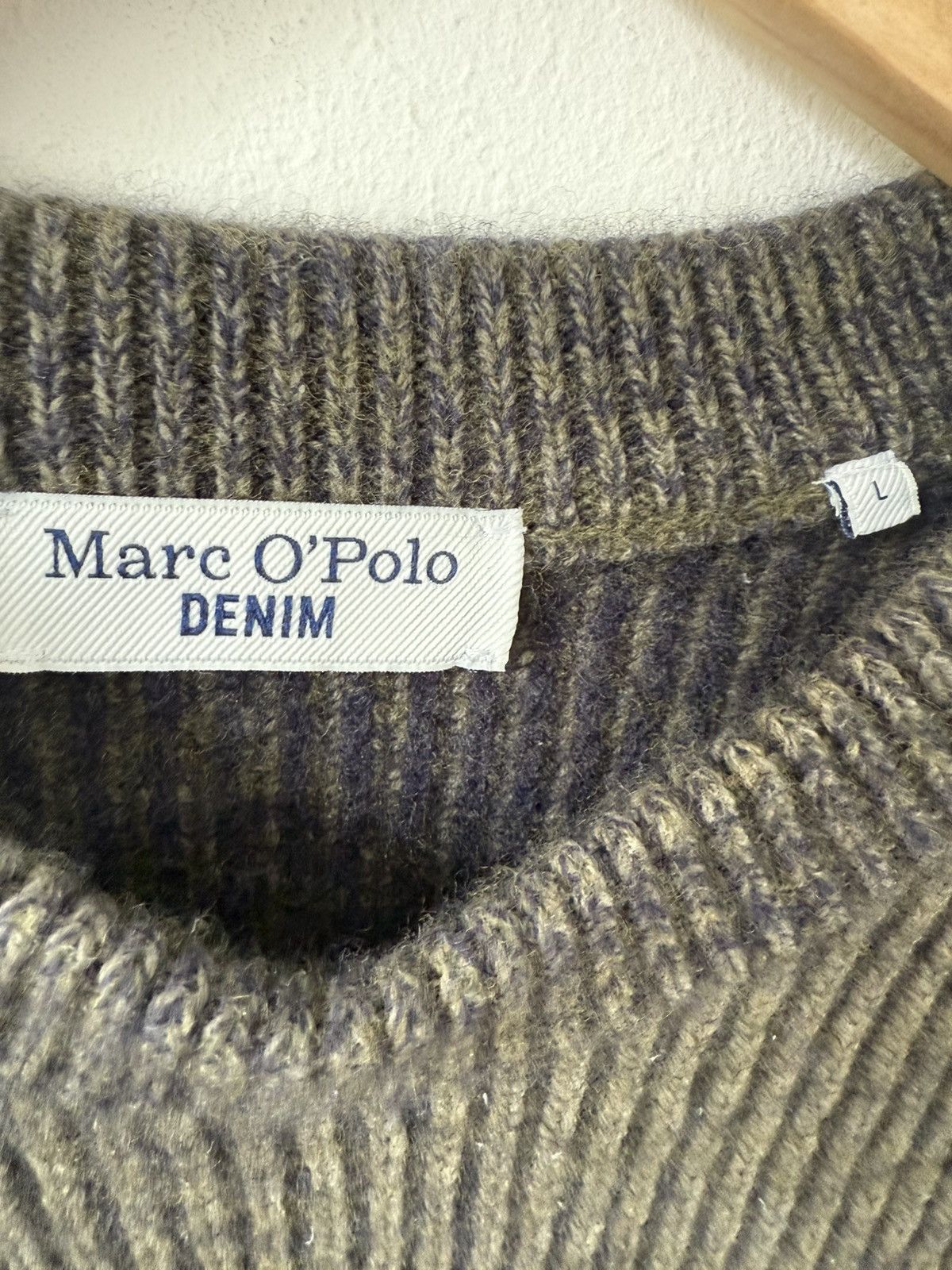 Marc O'Polo Marco Polo Knit Ribbed Sweater Cotton Size US L / EU 52-54 / 3 - 2 Thumbnail