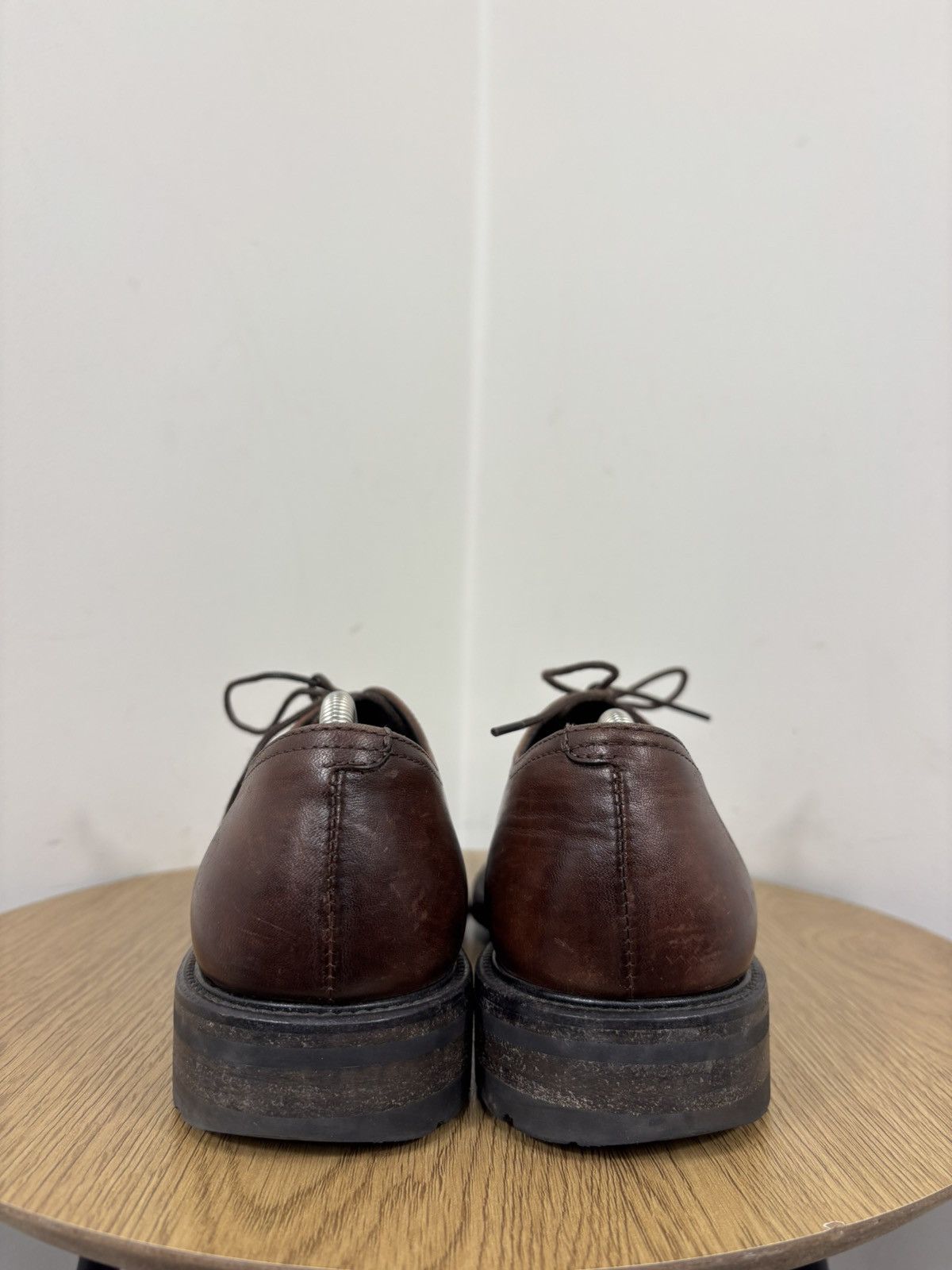 Pantanetti Pantanetti Men’s Italian Brown Leather Derby Shoes Size US 7 / EU 40 - 14 Thumbnail