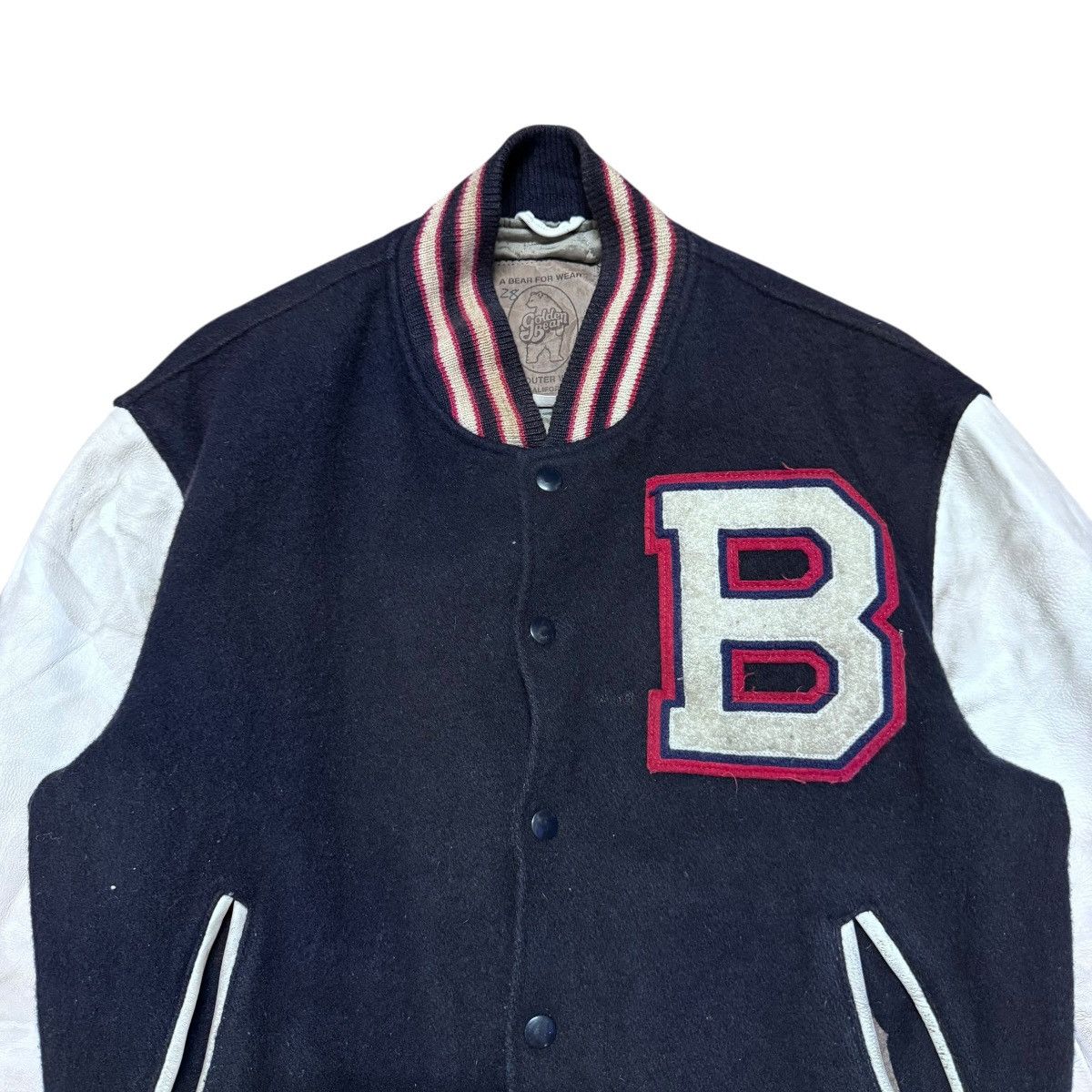 Golden Bear Vintage Golden Bear Varsity Leather Jacket Size US M / EU 48-50 / 2 - 3 Thumbnail