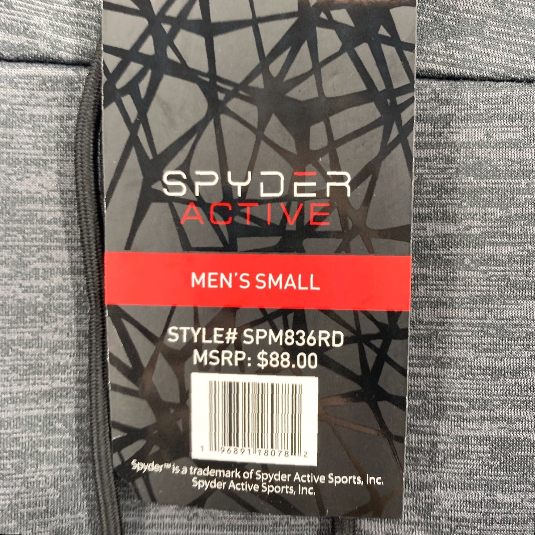 Spyder Spyder Active ProWEB Pullover Hoodie Mens Small Dark Gray Stretch Quick Dry NWT Size US S / EU 44-46 / 1 - 7 Thumbnail